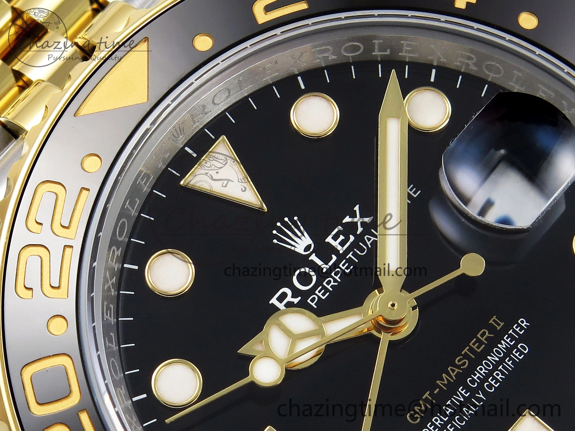 GoAnywhere GMT-Master II 126713 GRNR ARF 1:1 Best Edition Black Dial on YG SS Jubilee Bracelet VR3285 CHS 1663