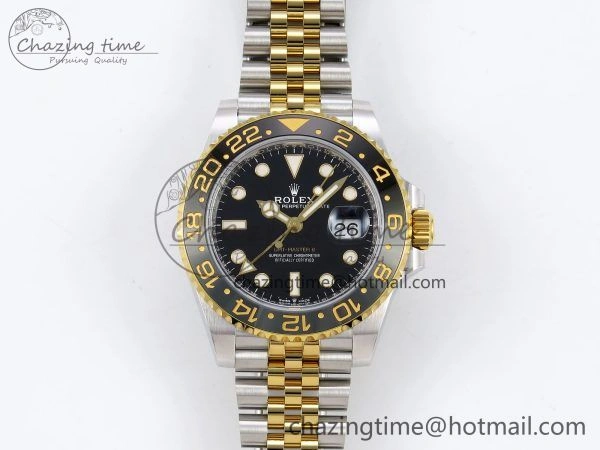 QuickDry GMT-Master II 126713 GRNR ARF 1:1 Best Edition on Black Dial SS YG Bracelet Super Clone SH3285 CHS (Gain Weight) 1318