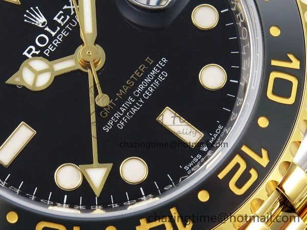 QuickDry GMT-Master II 126713 GRNR ARF 1:1 Best Edition on Black Dial SS YG Bracelet Super Clone SH3285 CHS (Gain Weight) 1318
