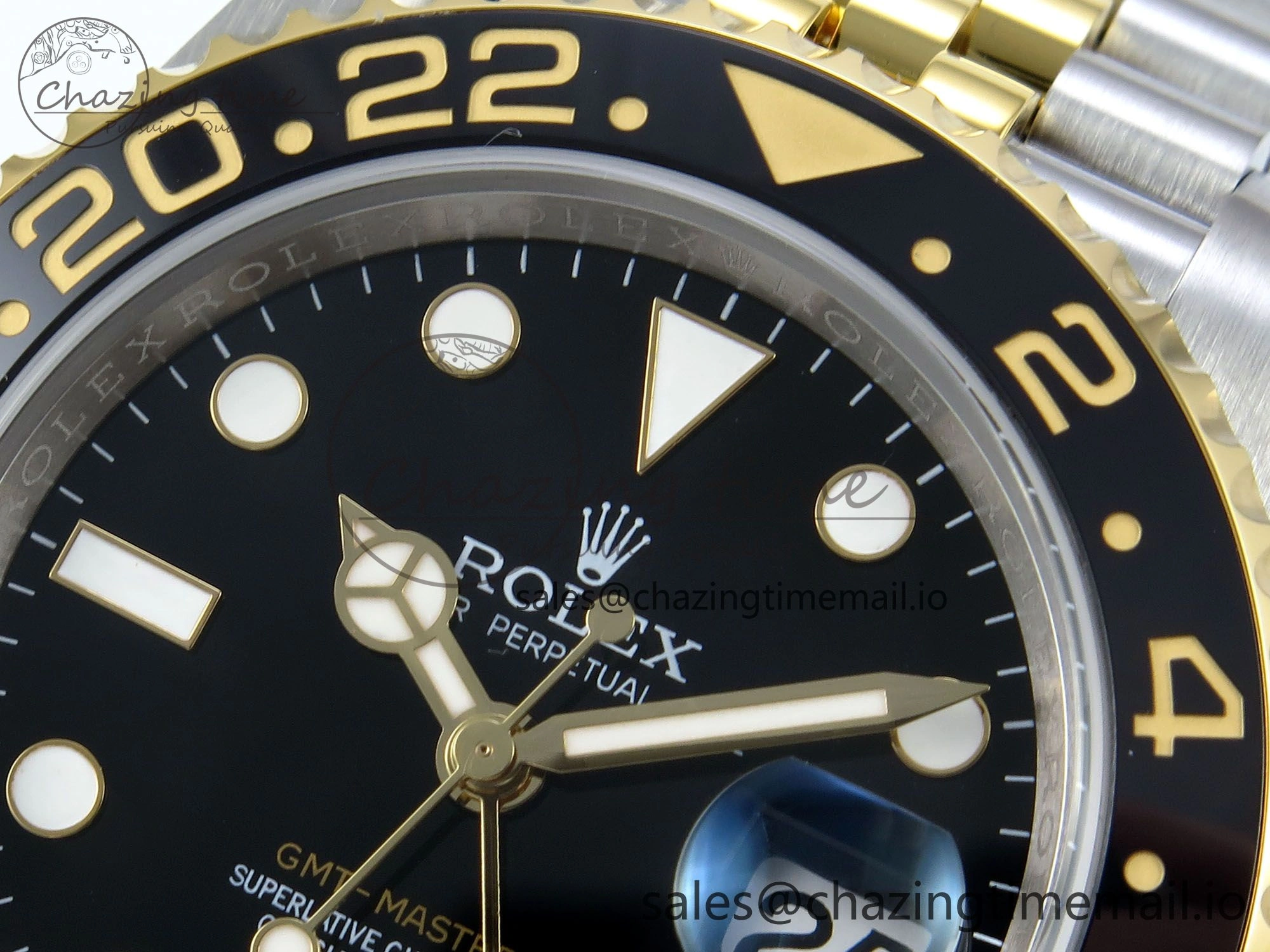 GMT-Master II 126713 GRNR Black Gray Ceramic 904L Steel EWE 1:1 Best Edition on Jubilee Strap EWE3285 V Supportive 830