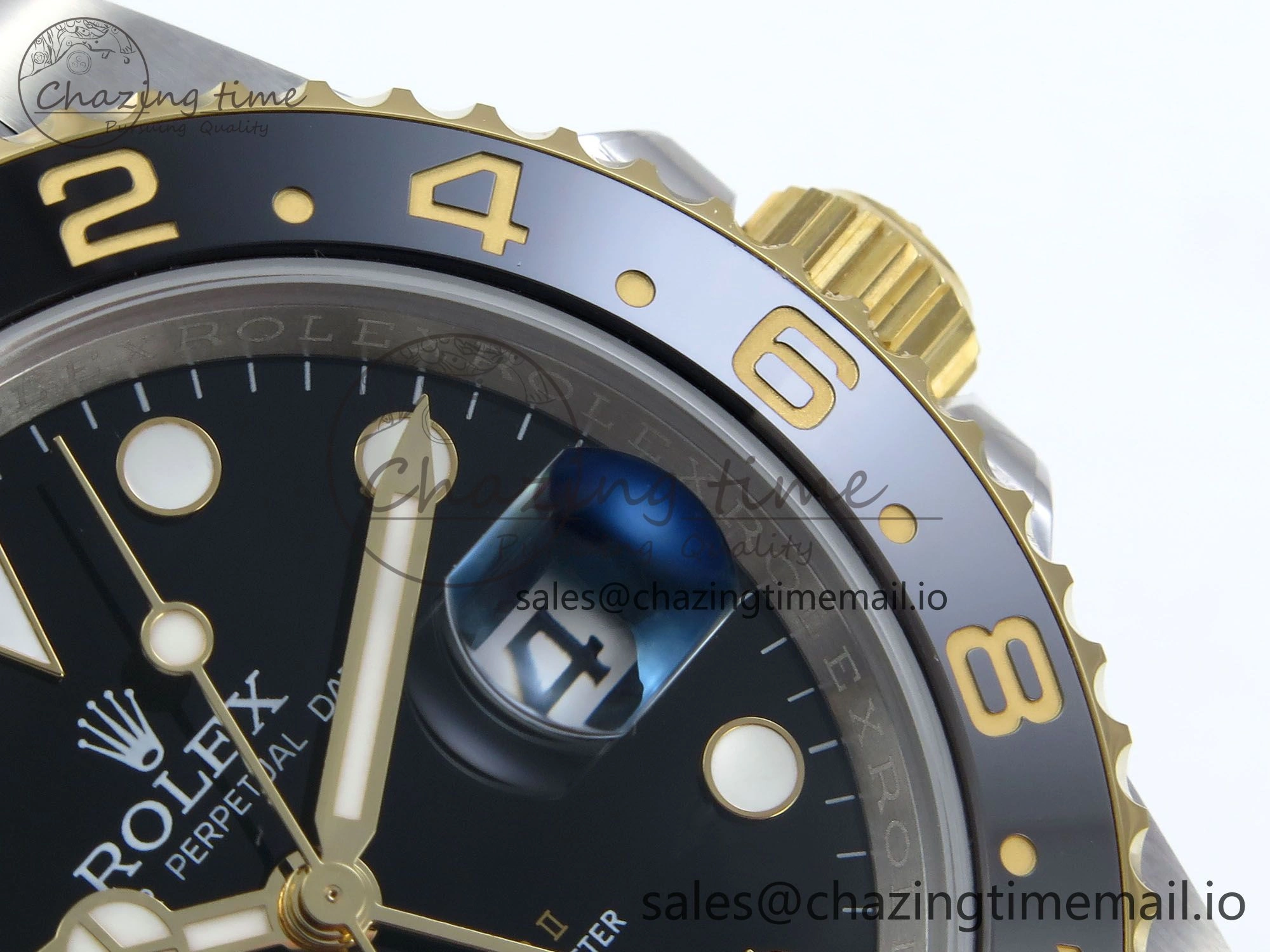 GMT-Master II 126713 GRNR Black Gray Ceramic 904L Steel EWE 1:1 Best Edition on Jubilee Strap EWE3285 V Supportive 830