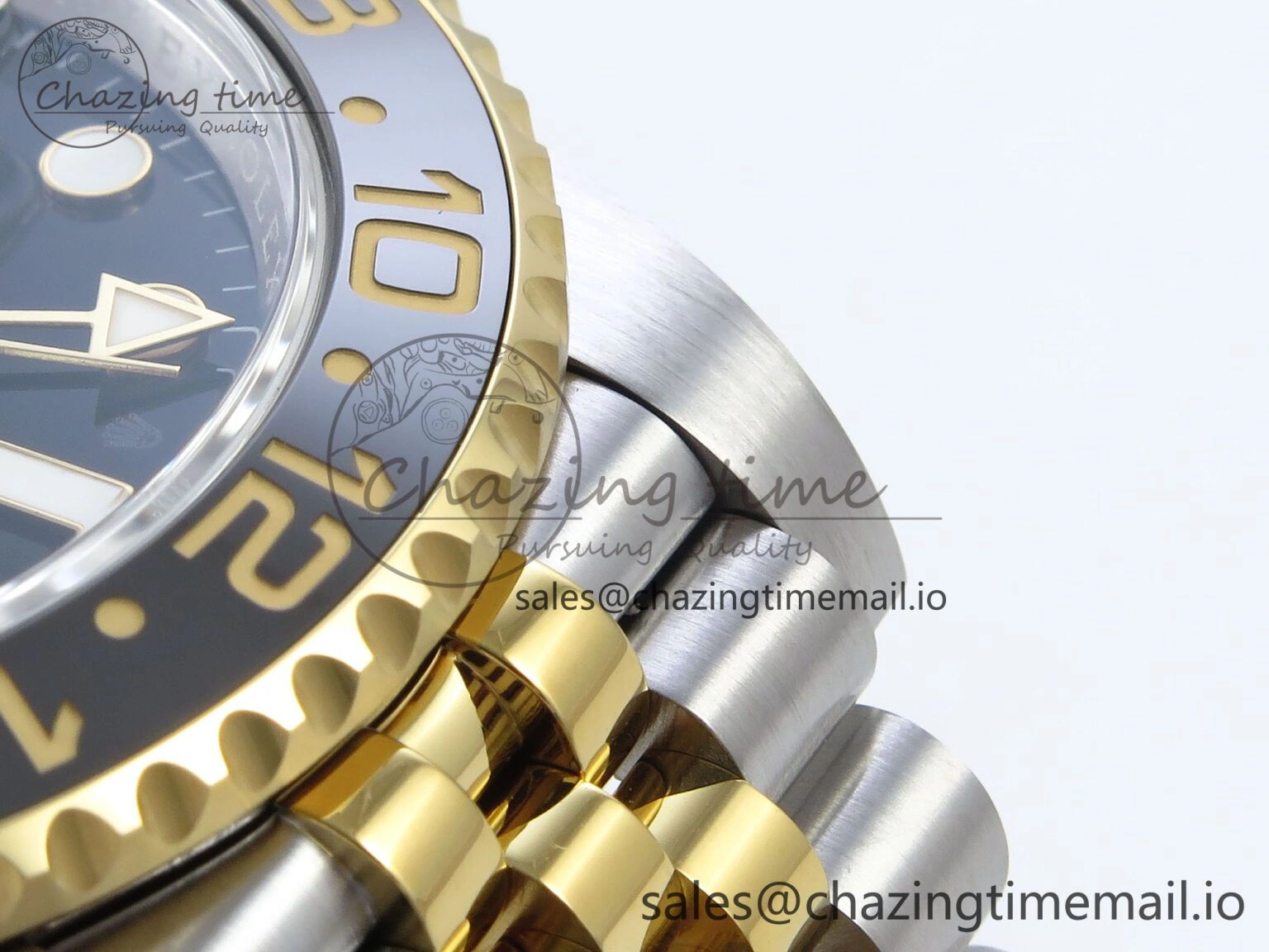 GMT-Master II 126713 GRNR Black Gray Ceramic 904L Steel EWE 1:1 Best Edition on Jubilee Strap EWE3285 V Supportive 830