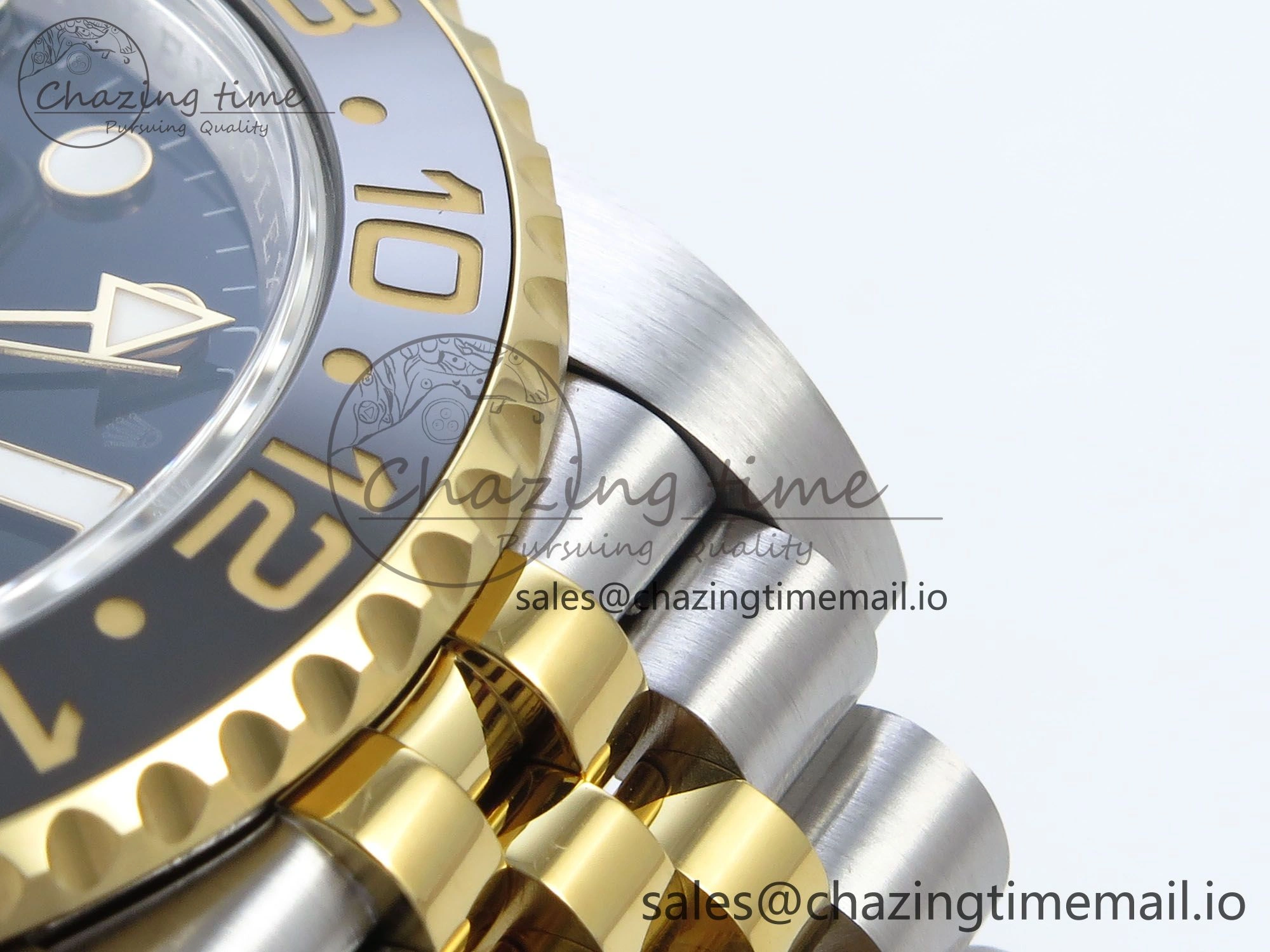 GMT-Master II 126713 GRNR Black Gray Ceramic 904L Steel EWE 1:1 Best Edition on Jubilee Strap EWE3285 V Supportive 830