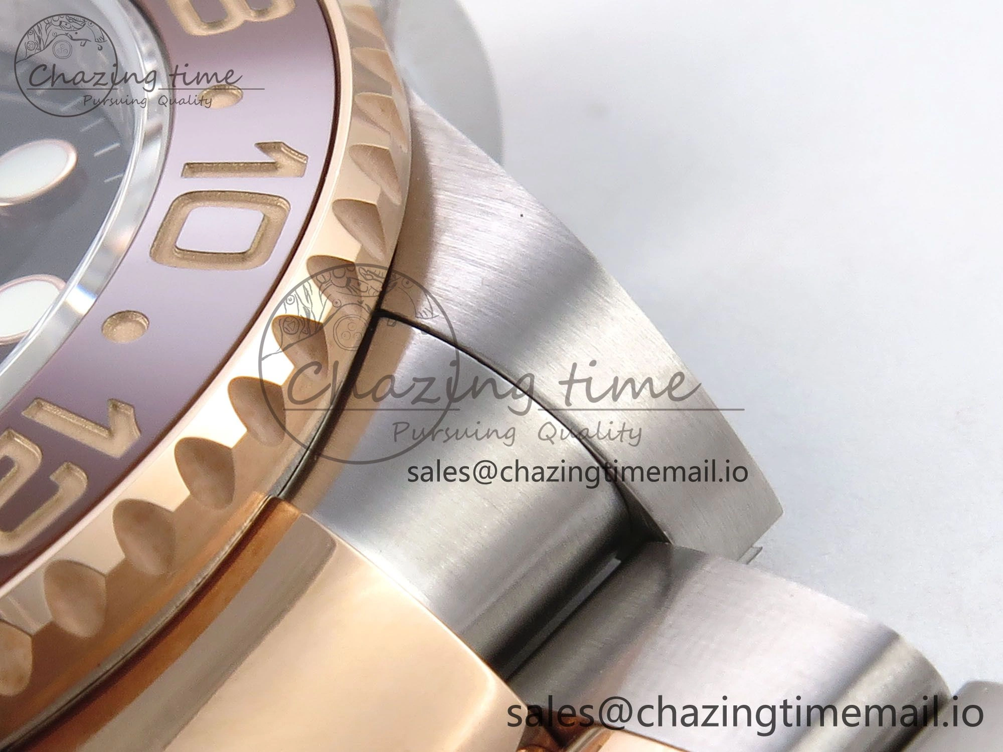 GMT-Master II 126715 CHNR 904L QF 1:1 Best Edition on SS RG Bracelet SH3285 V MultiPurpose 1210
