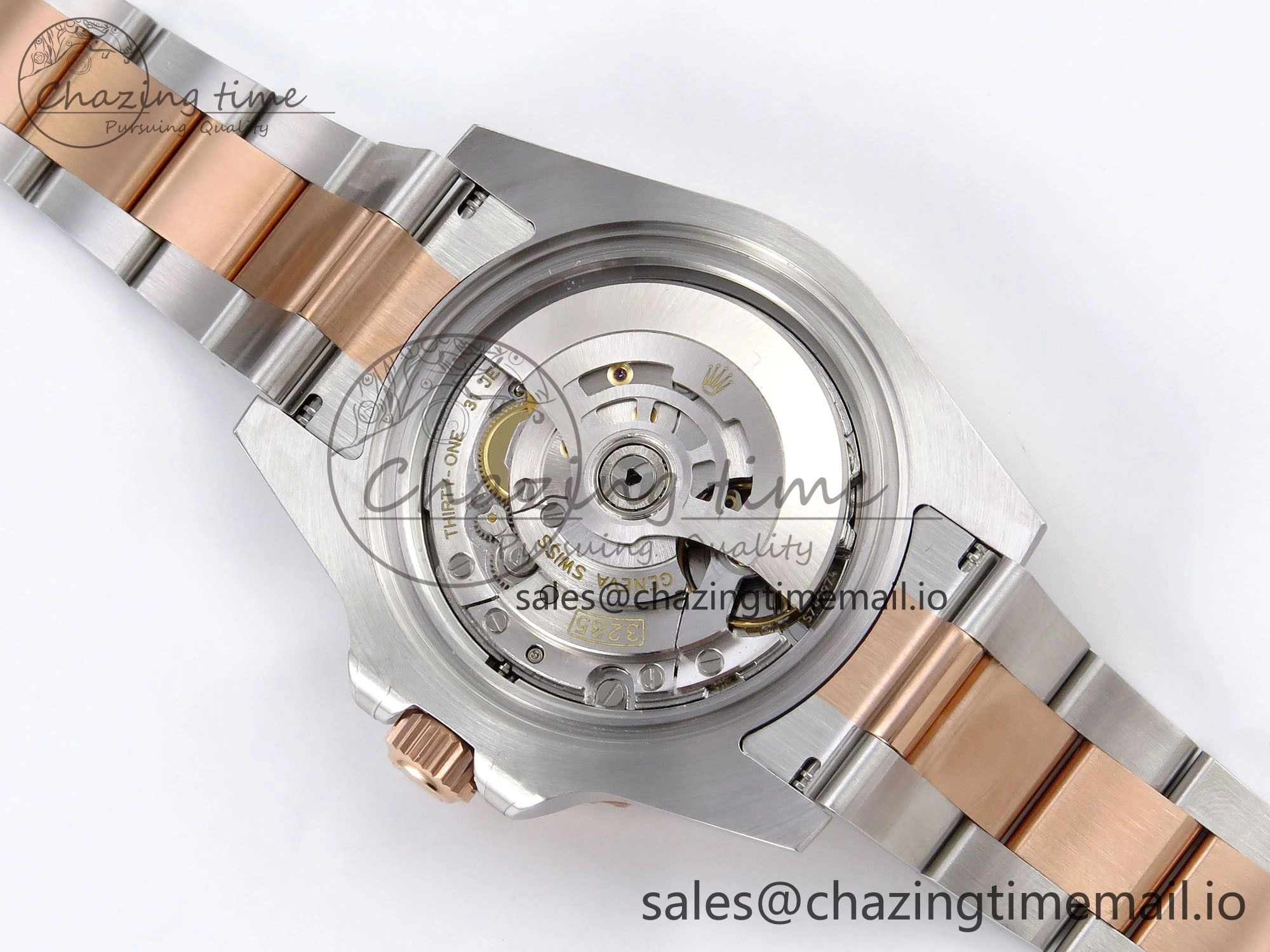 GMT-Master II 126715 CHNR 904L QF 1:1 Best Edition on SS RG Bracelet SH3285 V MultiPurpose 1210
