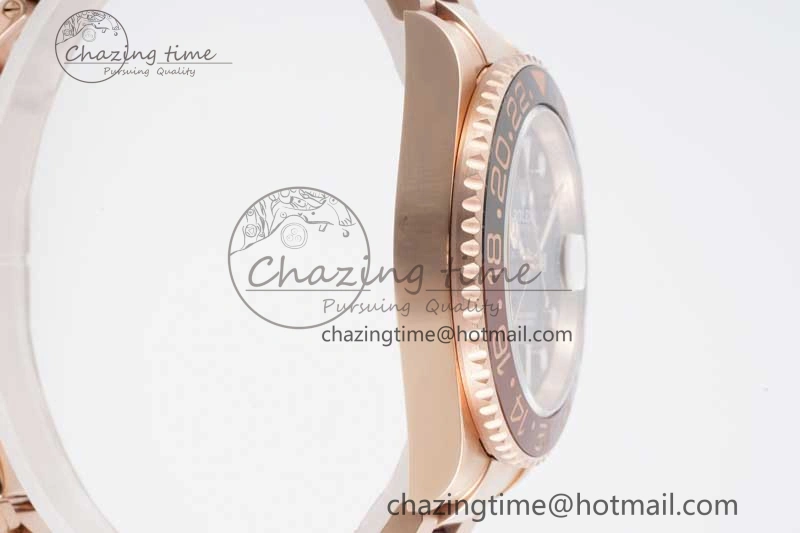 GMT Master II 126715 CHNR 904L SS APF 1:1 Best Edition on RG Bracelet VR3285 CHS Comfortable 2042