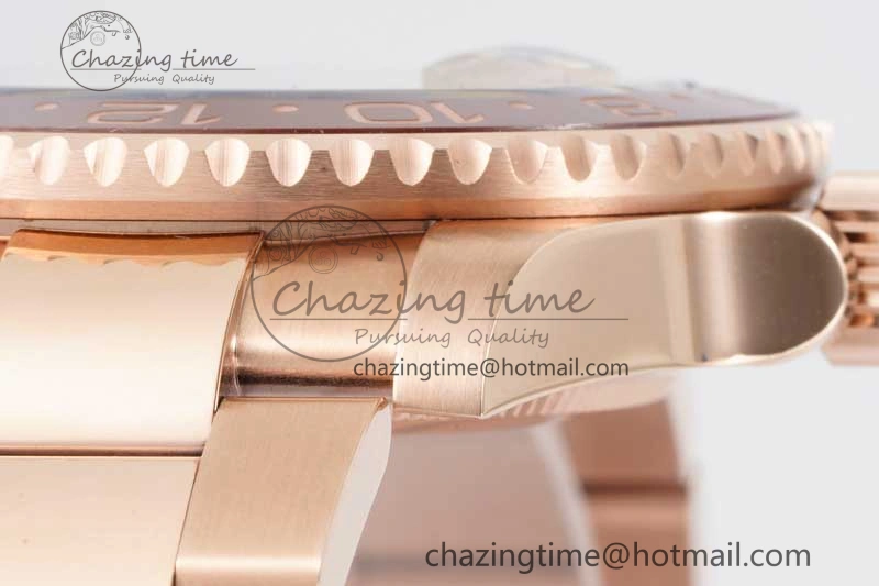 GMT Master II 126715 CHNR 904L SS APF 1:1 Best Edition on RG Bracelet VR3285 CHS Comfortable 2042