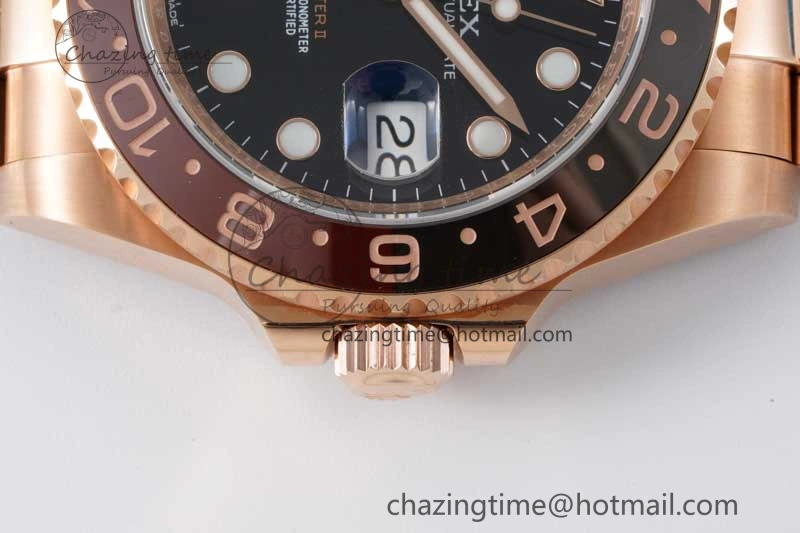 GMT Master II 126715 CHNR 904L SS APF 1:1 Best Edition on RG Bracelet VR3285 CHS Comfortable 2042