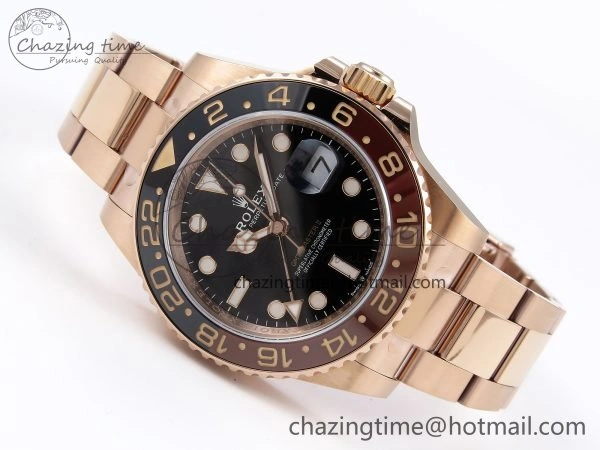 HighPerformance GMT-Master II 126715 CHNR ARF 1:1 Best Edition Black Dial on RG Bracelet VR3285 CHS 1660