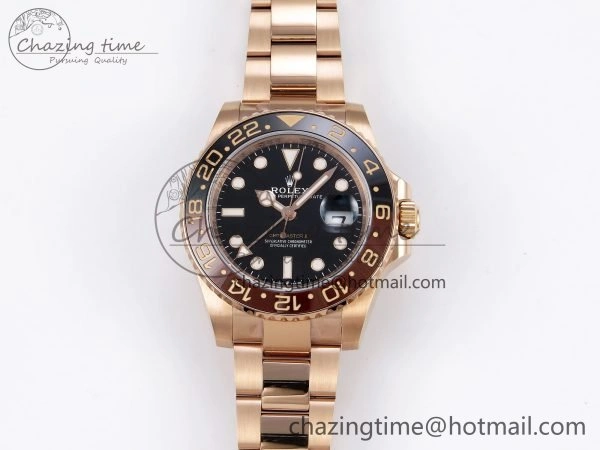 HighPerformance GMT-Master II 126715 CHNR ARF 1:1 Best Edition Black Dial on RG Bracelet VR3285 CHS 1660