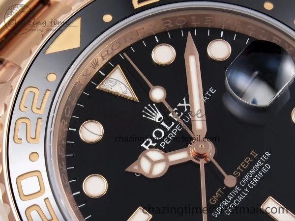 HighPerformance GMT-Master II 126715 CHNR ARF 1:1 Best Edition Black Dial on RG Bracelet VR3285 CHS 1660