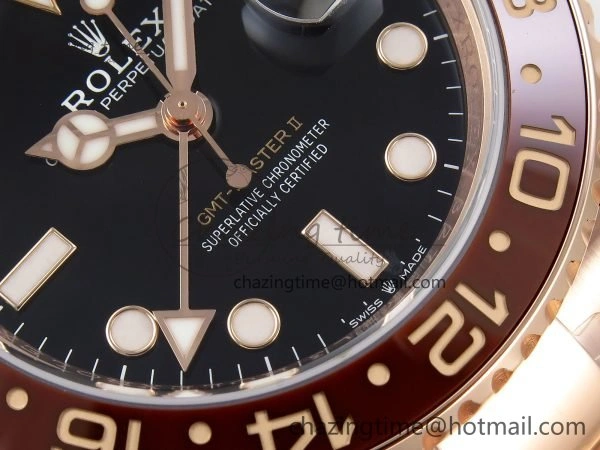 HighPerformance GMT-Master II 126715 CHNR ARF 1:1 Best Edition Black Dial on RG Bracelet VR3285 CHS 1660
