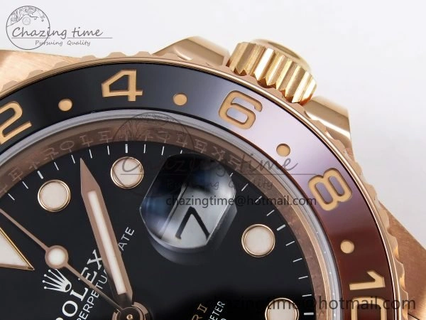 HighPerformance GMT-Master II 126715 CHNR ARF 1:1 Best Edition Black Dial on RG Bracelet VR3285 CHS 1660