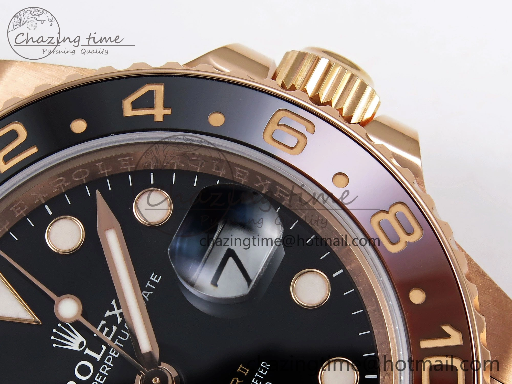 HighPerformance GMT-Master II 126715 CHNR ARF 1:1 Best Edition Black Dial on RG Bracelet VR3285 CHS 1660