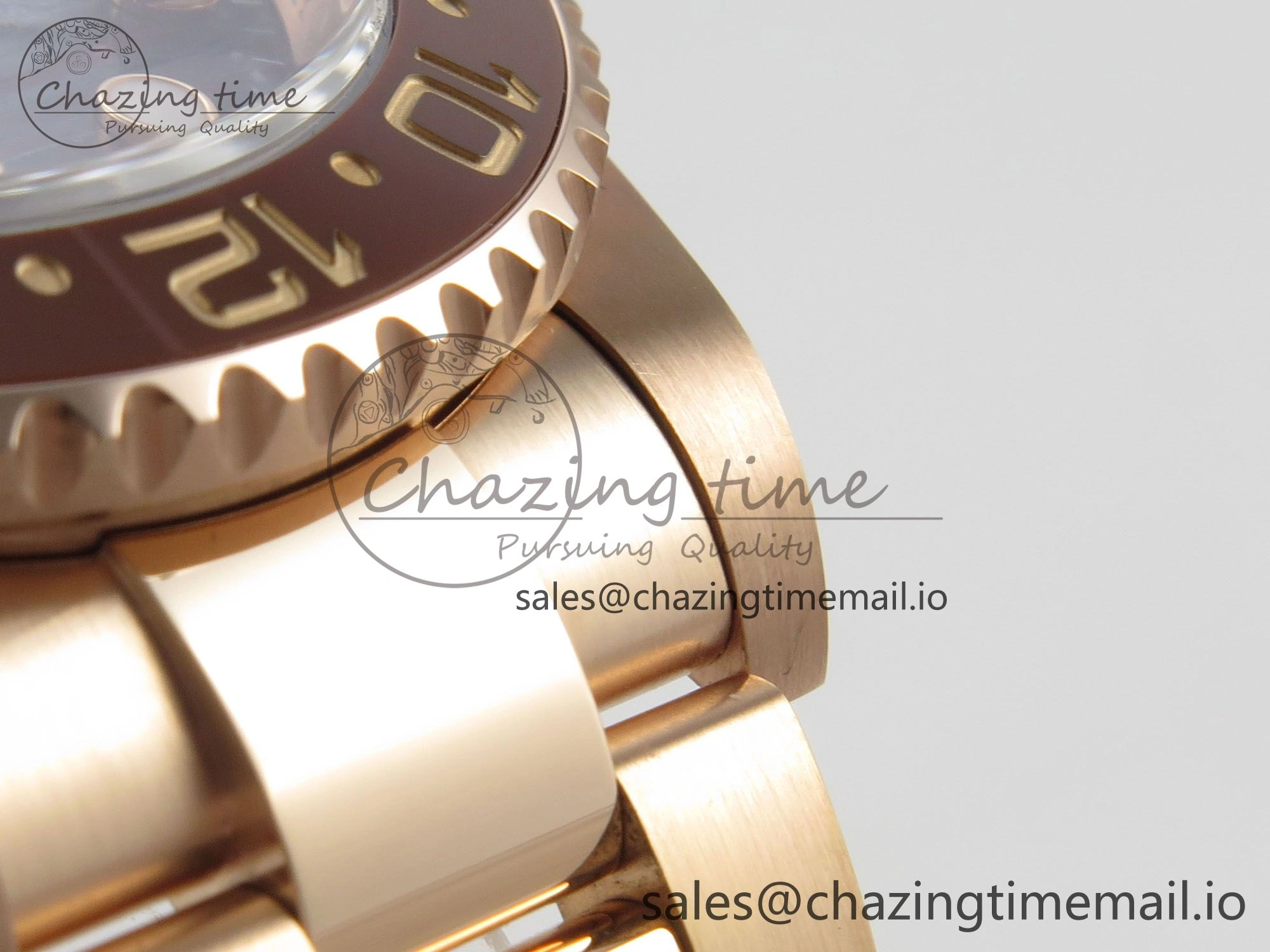 FashionForward GMT Master II 126715 CHNR ARF Best Edition Tiger Iron Dial on RG Oyster Bracelet VR3285 CHS 121