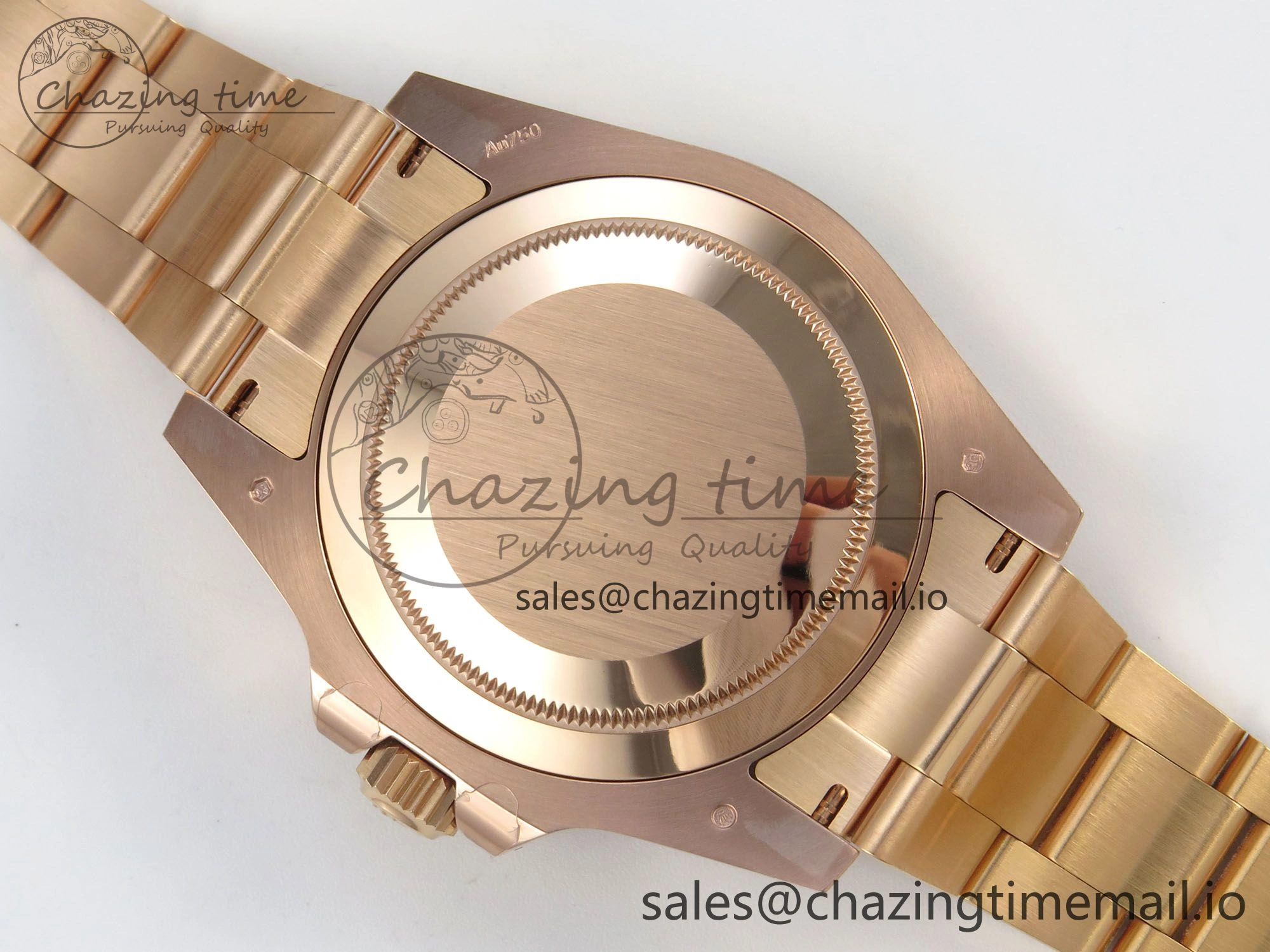 FashionForward GMT Master II 126715 CHNR ARF Best Edition Tiger Iron Dial on RG Oyster Bracelet VR3285 CHS 121