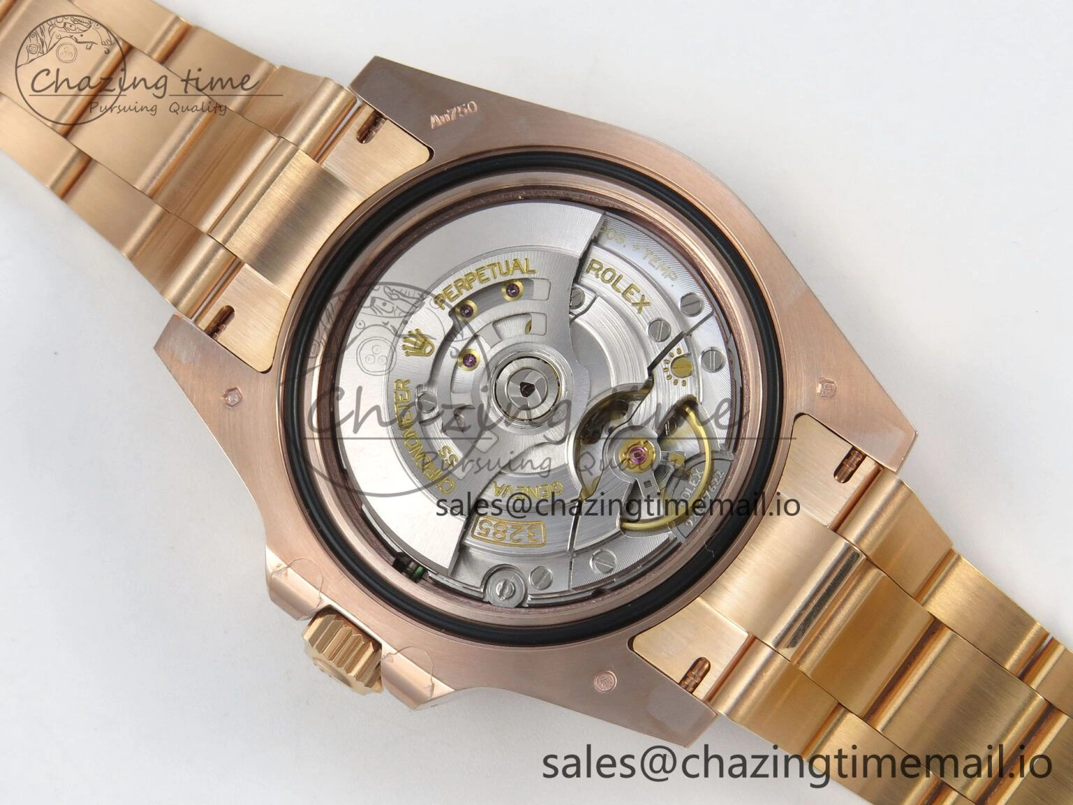 FashionForward GMT Master II 126715 CHNR ARF Best Edition Tiger Iron Dial on RG Oyster Bracelet VR3285 CHS 121