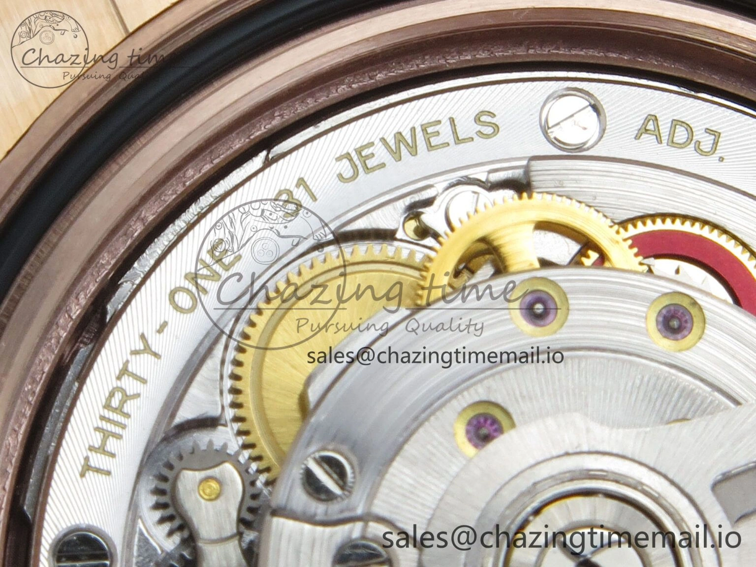 FashionForward GMT Master II 126715 CHNR ARF Best Edition Tiger Iron Dial on RG Oyster Bracelet VR3285 CHS 121