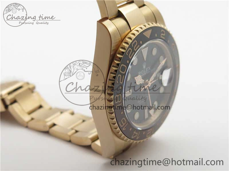 GMT Master II 126715 CHNR Black Brown Ceramic 316L Steel GMF 1:1 Best Edition Black Dial on RG Bracelet A Seasonal 2961