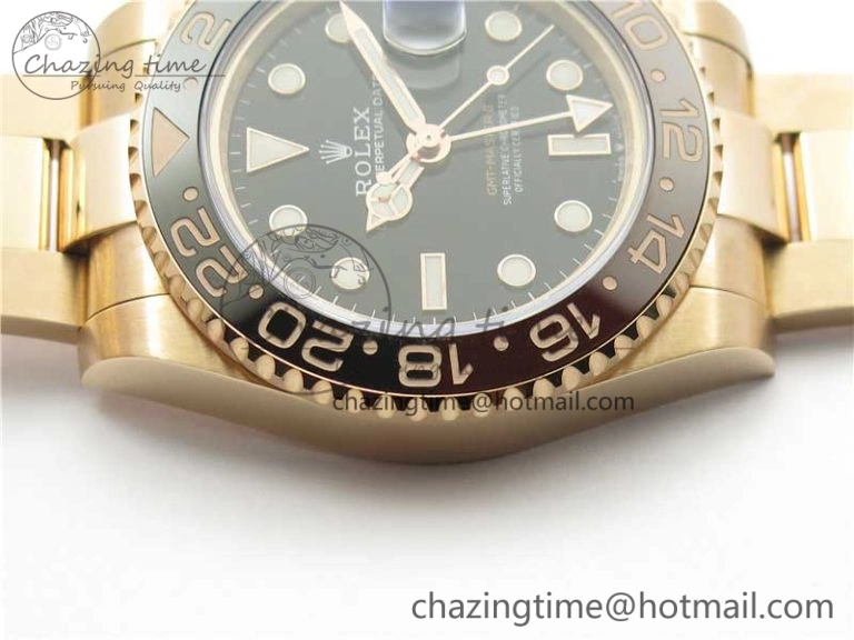 GMT Master II 126715 CHNR Black Brown Ceramic 316L Steel GMF 1:1 Best Edition Black Dial on RG Bracelet A Seasonal 2961