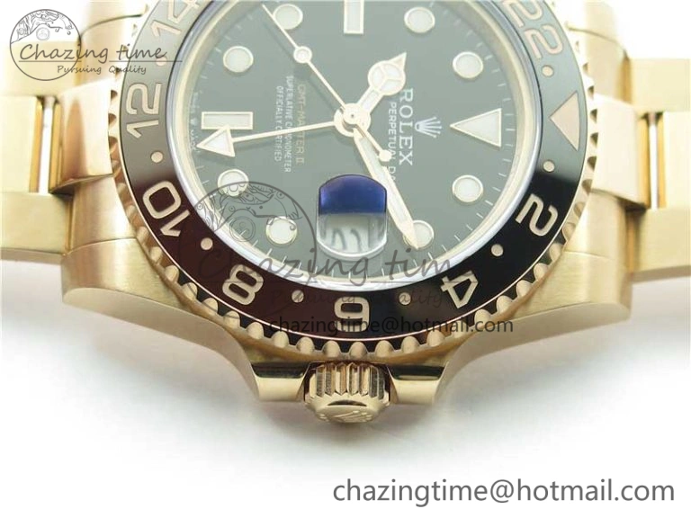 GMT Master II 126715 CHNR Black Brown Ceramic 316L Steel GMF 1:1 Best Edition Black Dial on RG Bracelet A Seasonal 2961