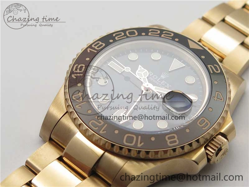 GMT Master II 126715 CHNR Black Brown Ceramic 316L Steel GMF 1:1 Best Edition Black Dial on RG Bracelet A Seasonal 2961