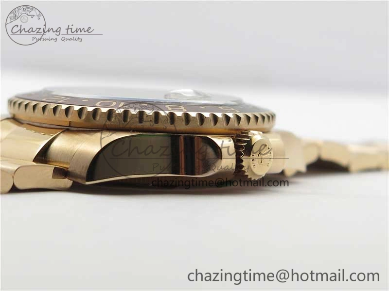 GMT Master II 126715 CHNR Black Brown Ceramic 316L Steel GMF 1:1 Best Edition Black Dial on RG Bracelet A Seasonal 2961
