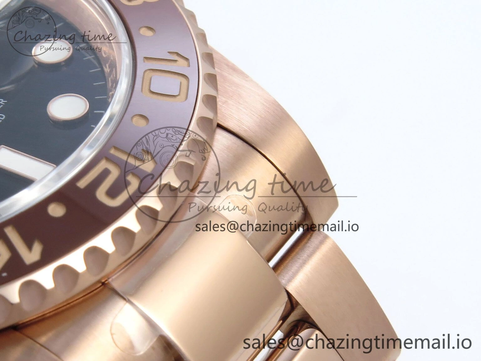 TravelReady GMT-Master II 126715 CHNR Black Brown Ceramic 904L Steel EWE 1:1 Best Edition on Oyster Strap EWE3285 V 820