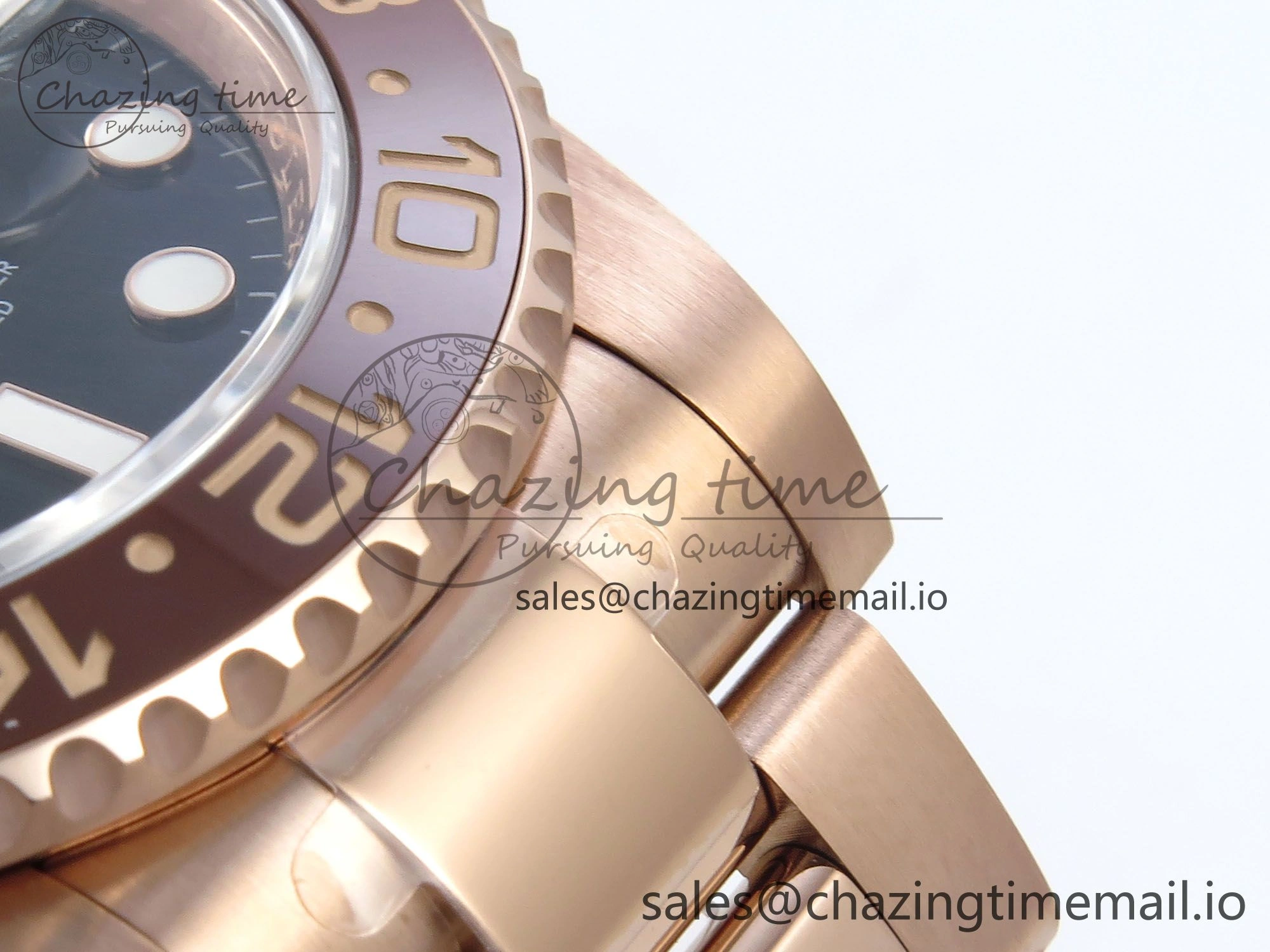 TravelReady GMT-Master II 126715 CHNR Black Brown Ceramic 904L Steel EWE 1:1 Best Edition on Oyster Strap EWE3285 V 820
