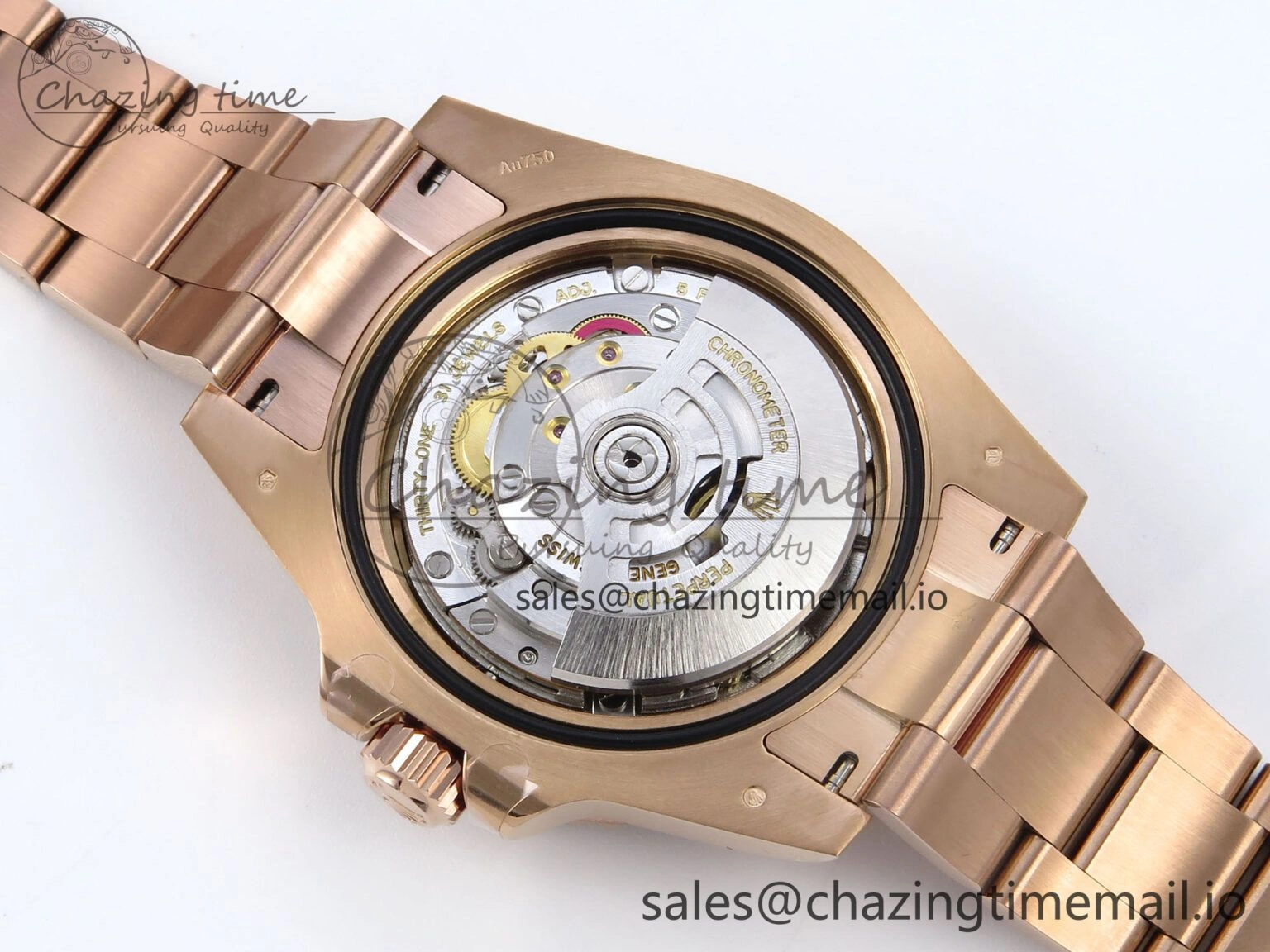 TravelReady GMT-Master II 126715 CHNR Black Brown Ceramic 904L Steel EWE 1:1 Best Edition on Oyster Strap EWE3285 V 820