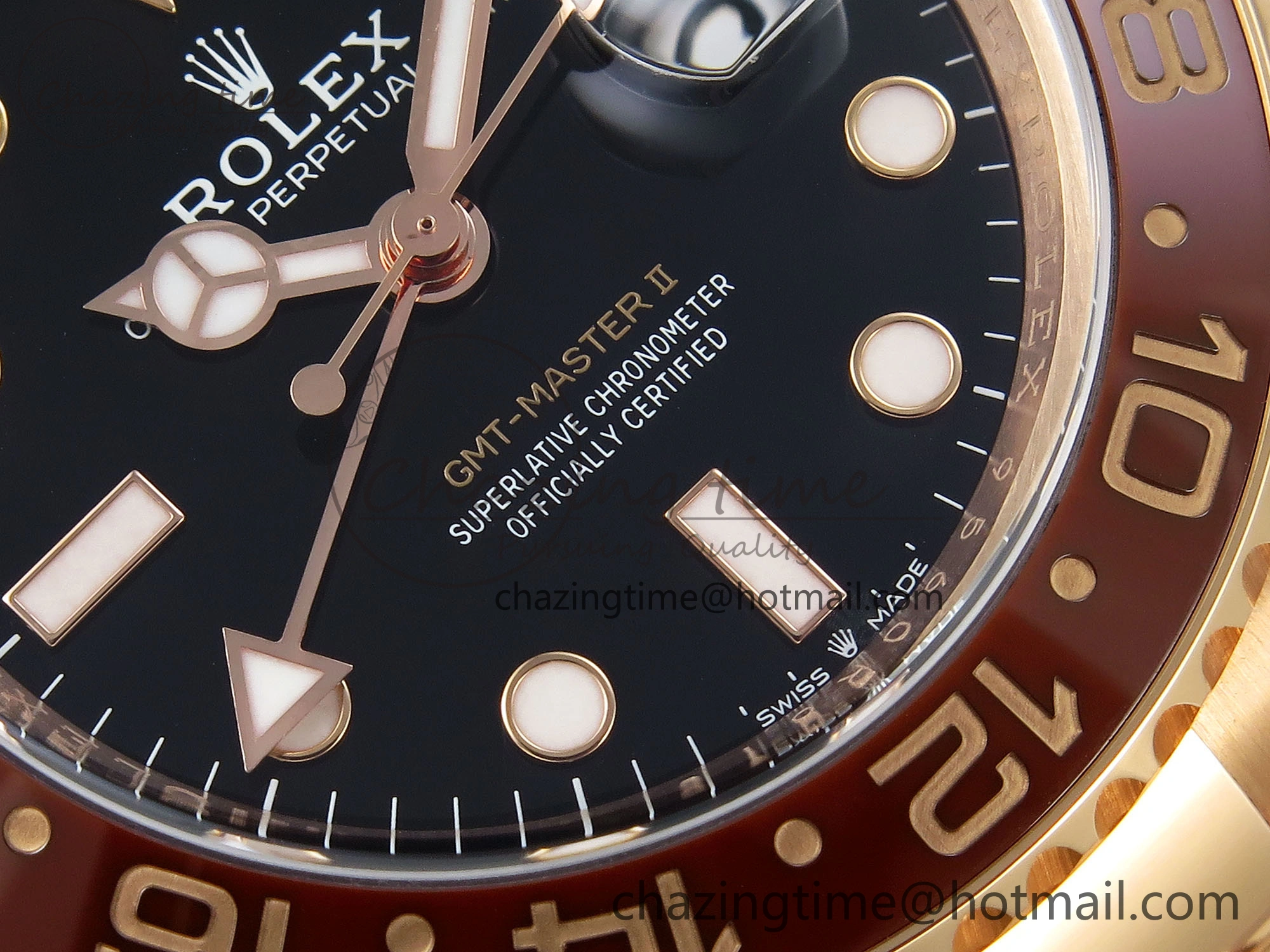 MoistureWicking GMT-Master II 126715 CHNR Black Brown Ceramic Clean Factory 1:1 Best Edition on RG Bracelet DD 1715