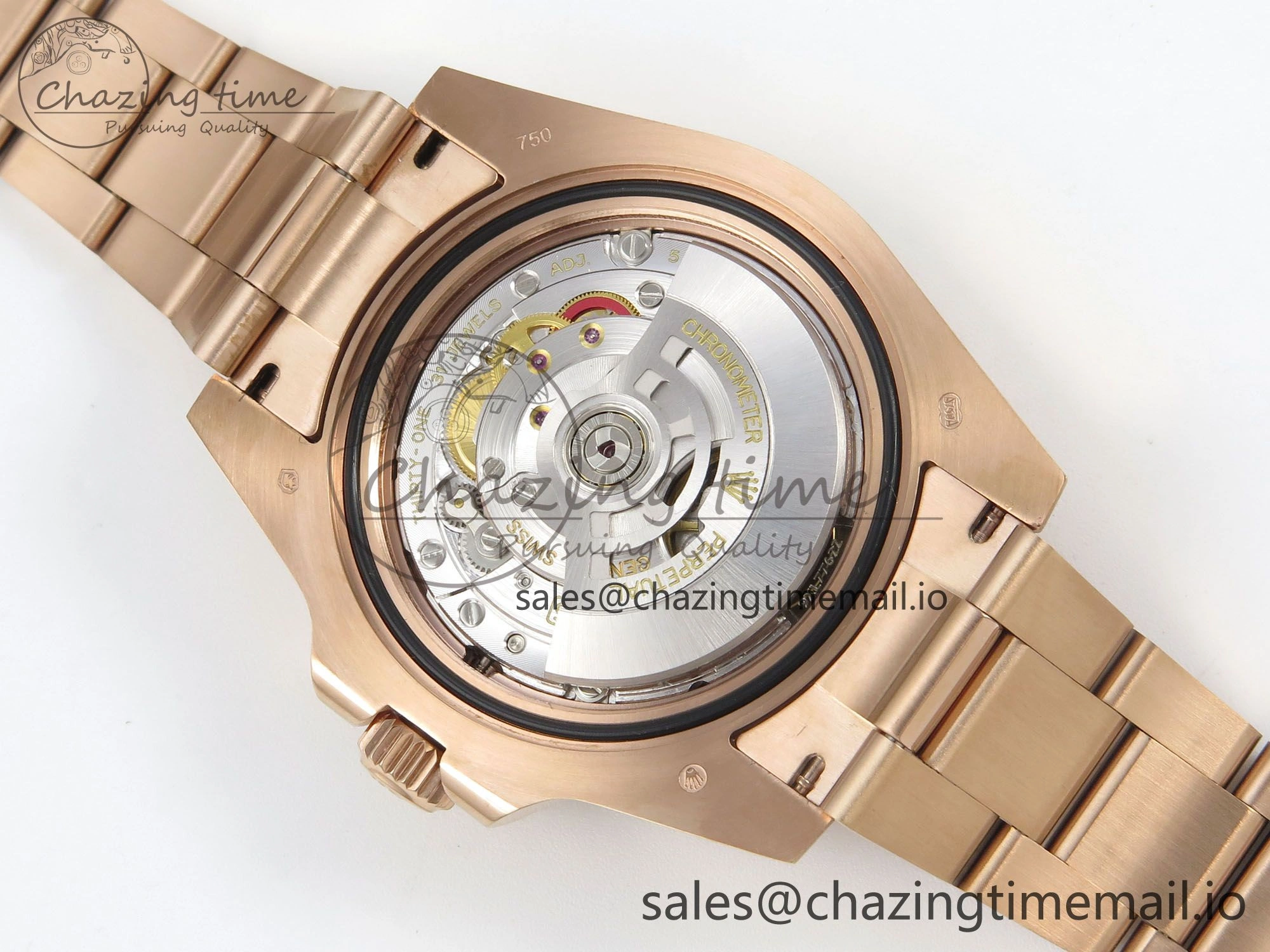 WrinkleFree GMT-Master II 126715 CHNR RG 3EF 1:1 Best Edition Tiger Iron Dial on RG Bracelet Super Clone VR3285 CHS 69