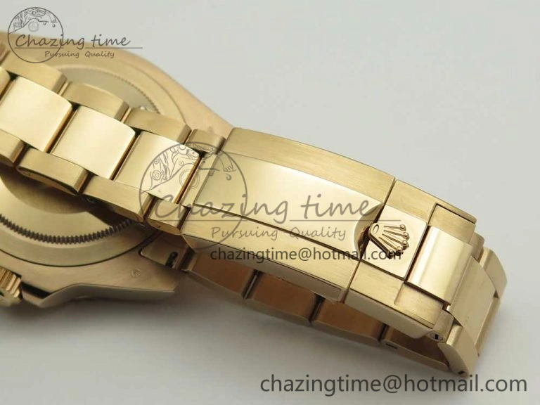 Elegant GMT-Master II 126715 CHNR RG BP Maker Best Edition Black Brown Ceramic Bezel Black Dial on RG Bracelet A 3348