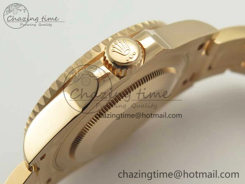 Compact GMT-Master II 126715 RG Wrapped BP Best Edition Black Brown Ceramic Bezel Black Dial on RG Wrapped Bracelet ETA 3415
