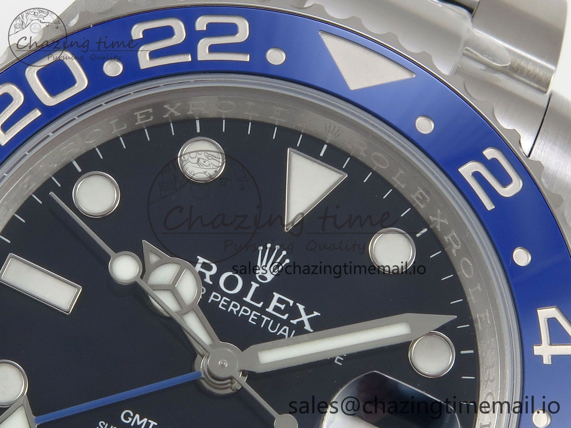 GMT-Master II 126716 BLAKEN 904L 1:1 Best Edition Blue Dial on SS Bracelet SH Premium 179