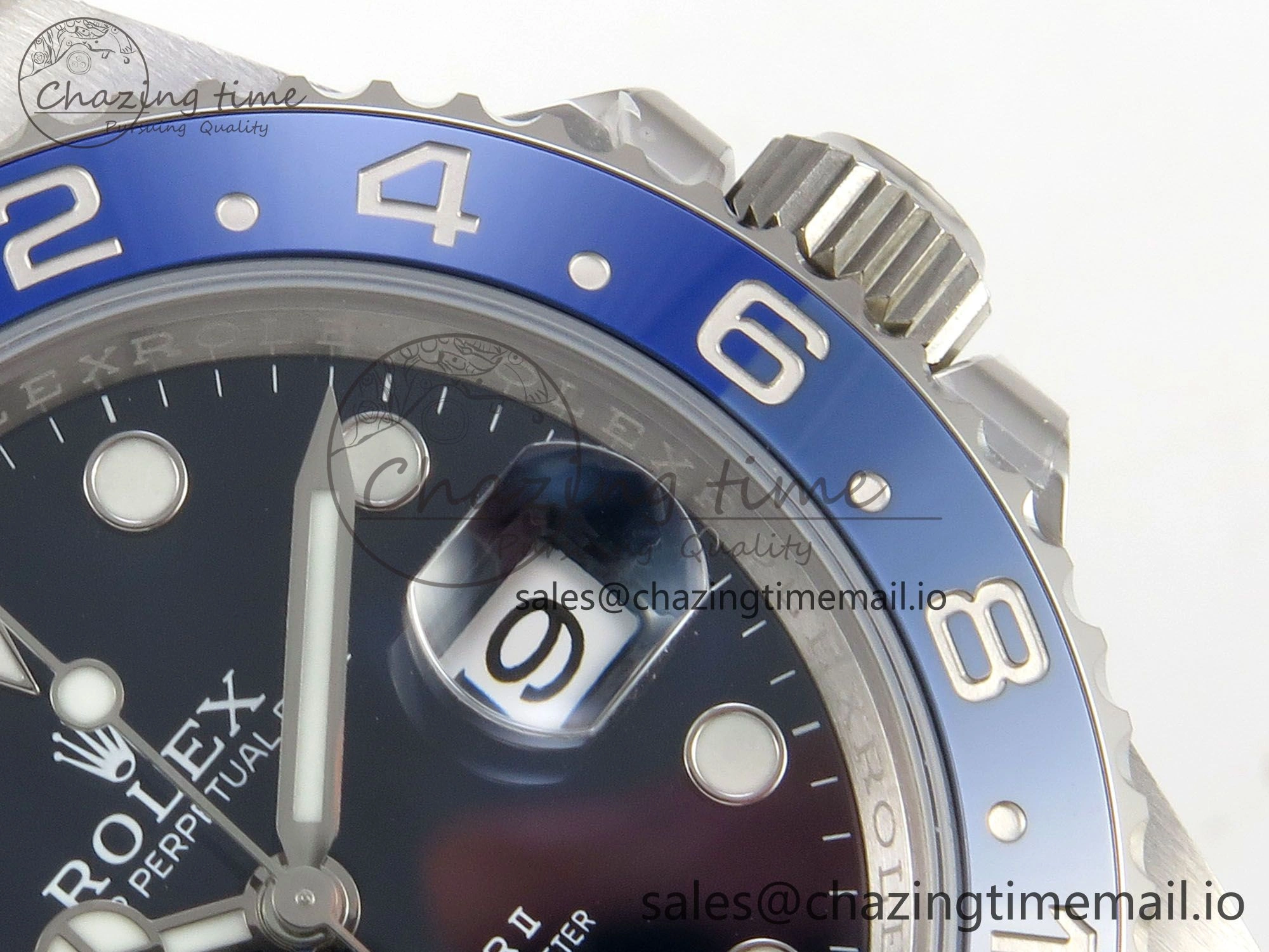 GMT-Master II 126716 BLAKEN 904L 1:1 Best Edition Blue Dial on SS Bracelet SH Premium 179