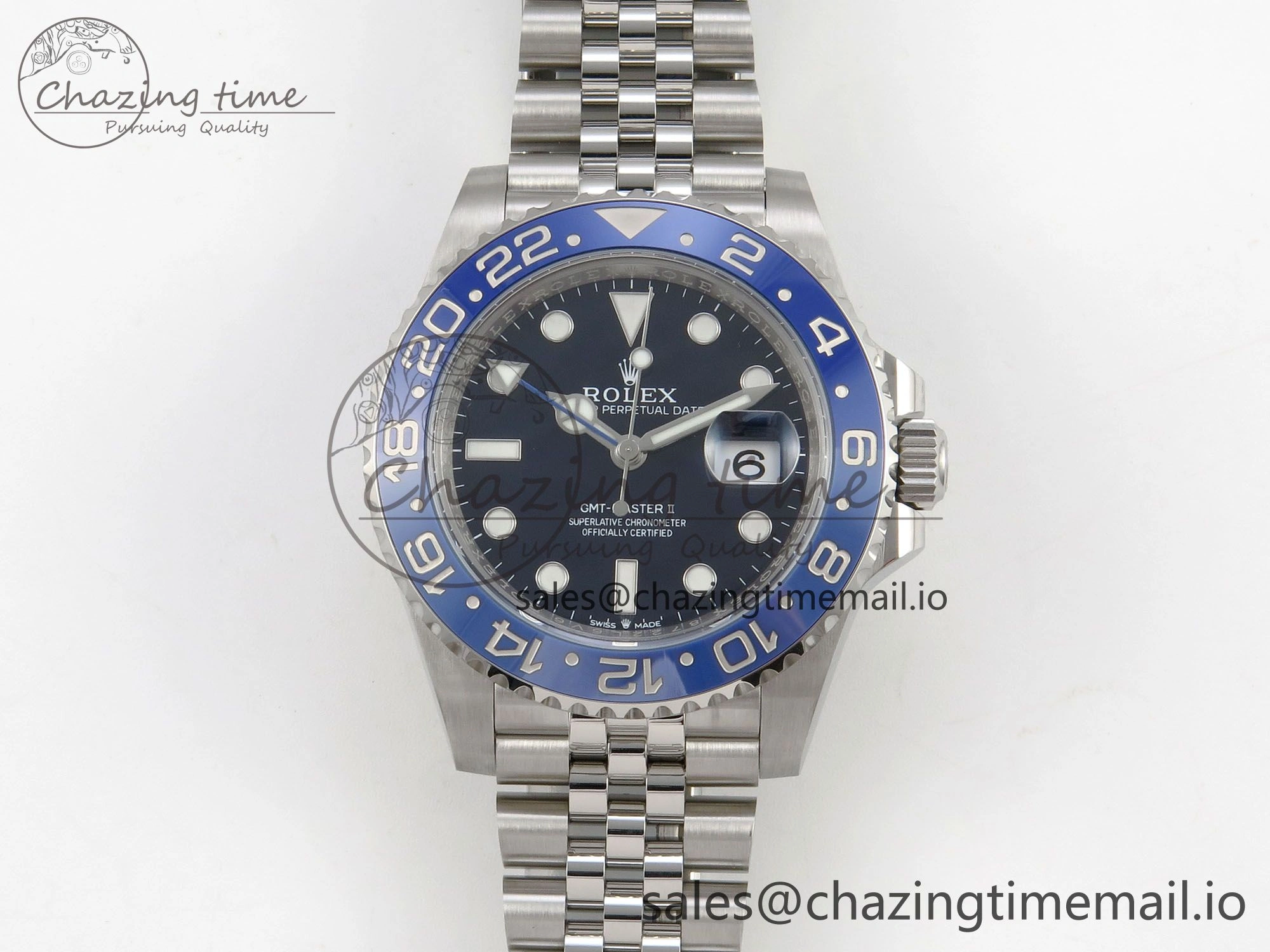 GMT-Master II 126716 BLAKEN 904L 1:1 Best Edition Blue Dial on SS Jubilee Bracelet SH Trendy 182