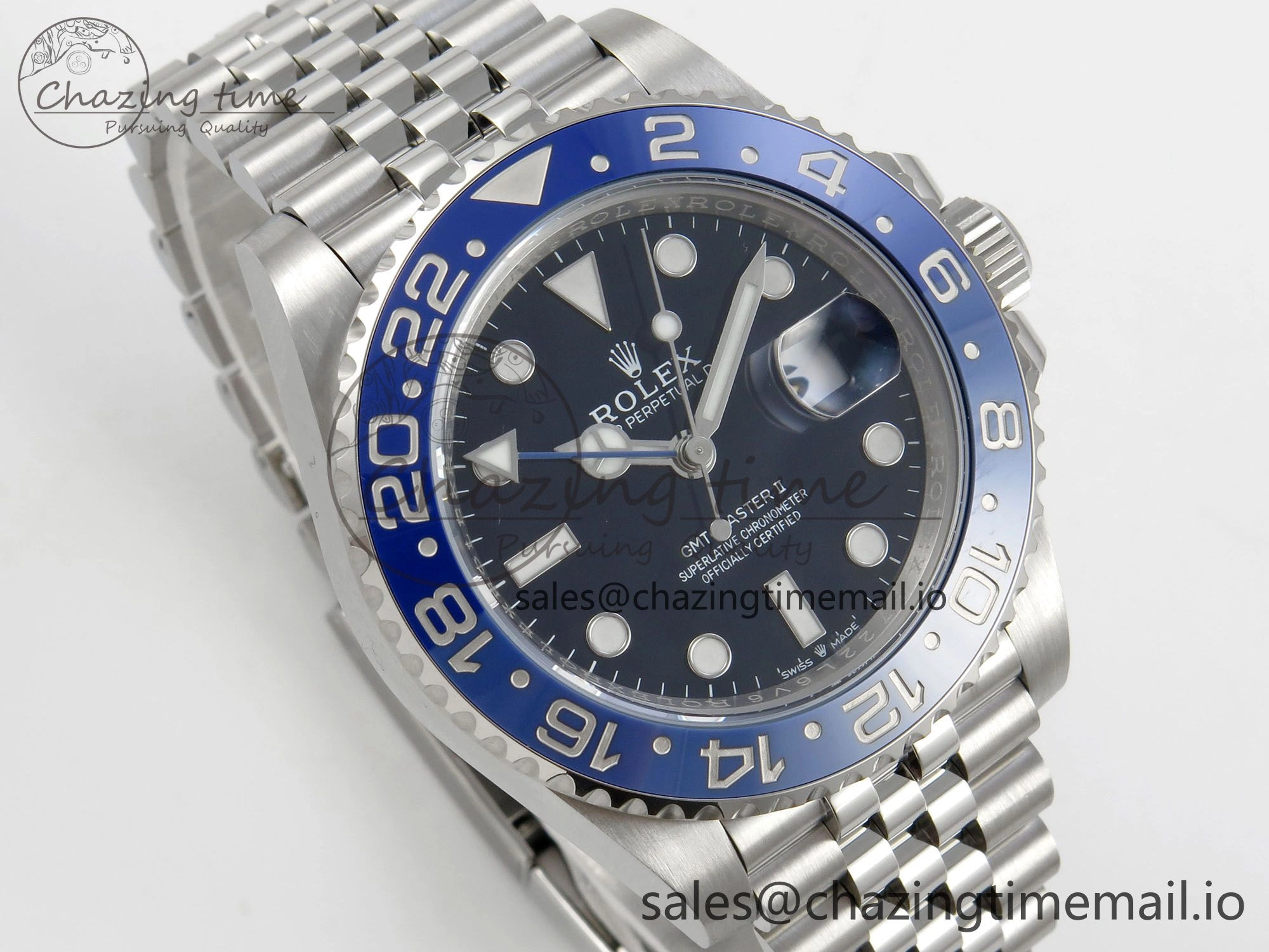 GMT-Master II 126716 BLAKEN 904L 1:1 Best Edition Blue Dial on SS Jubilee Bracelet SH Trendy 182