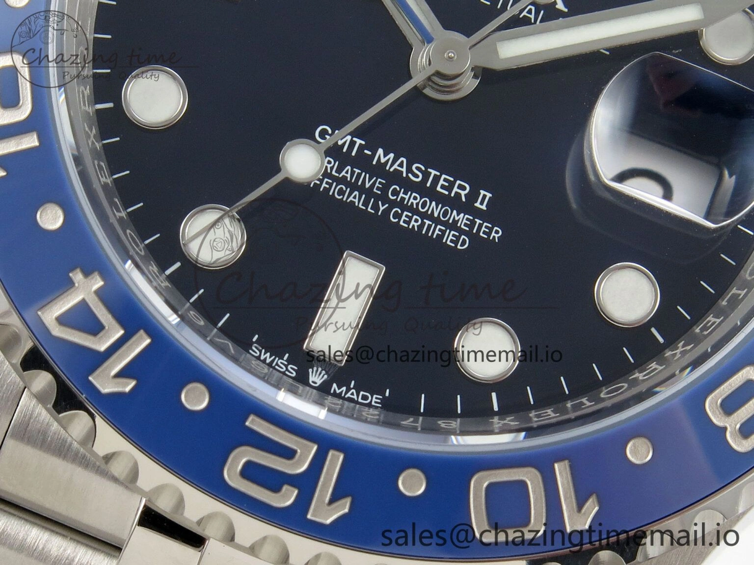 GMT-Master II 126716 BLAKEN 904L 1:1 Best Edition Blue Dial on SS Jubilee Bracelet SH Trendy 182