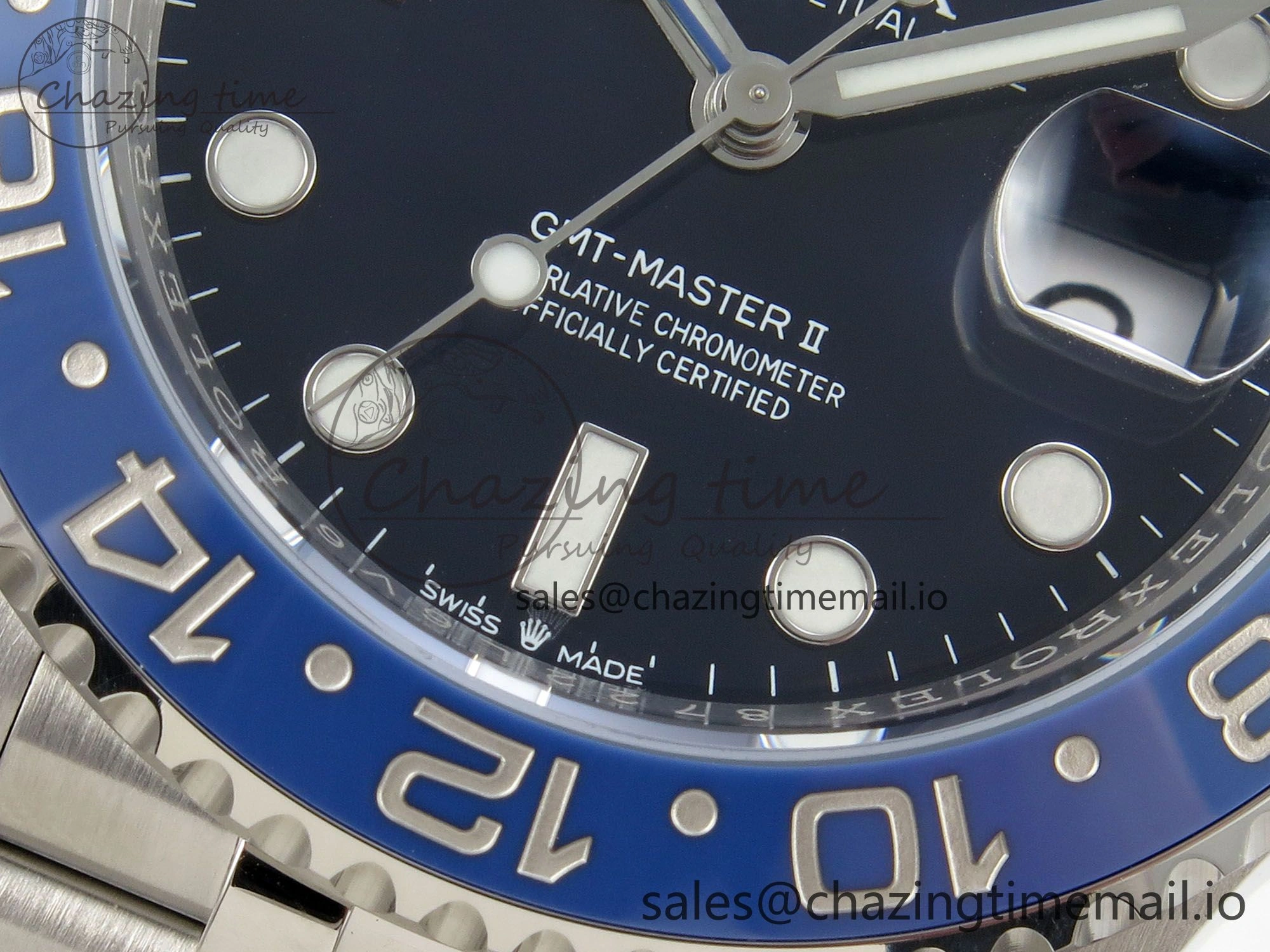 GMT-Master II 126716 BLAKEN 904L 1:1 Best Edition Blue Dial on SS Jubilee Bracelet SH Trendy 182