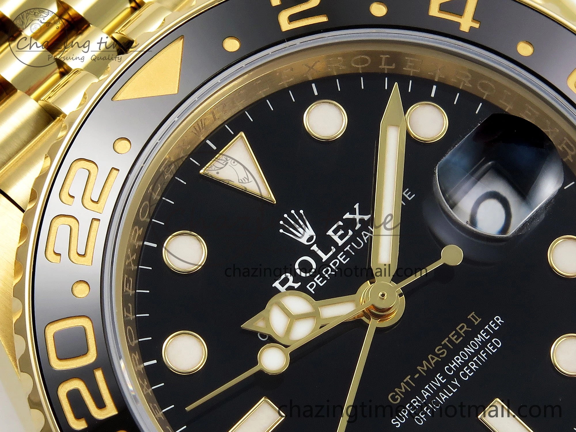 Sustainable GMT-Master II 126718 GRNR ARF 1:1 Best Edition Black Dial on YG Jubilee Bracelet VR3285 CHS 1665