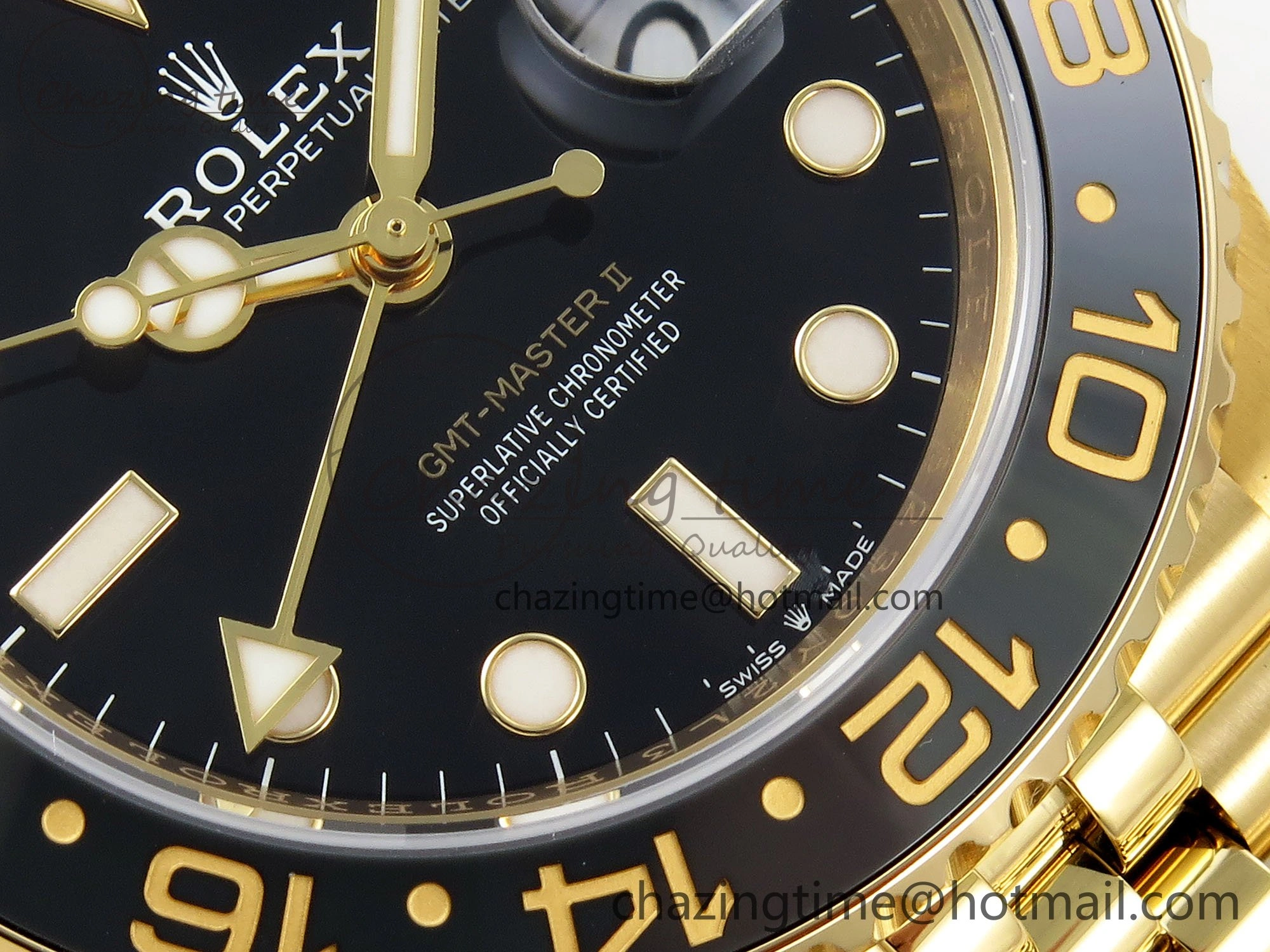 Sustainable GMT-Master II 126718 GRNR ARF 1:1 Best Edition Black Dial on YG Jubilee Bracelet VR3285 CHS 1665
