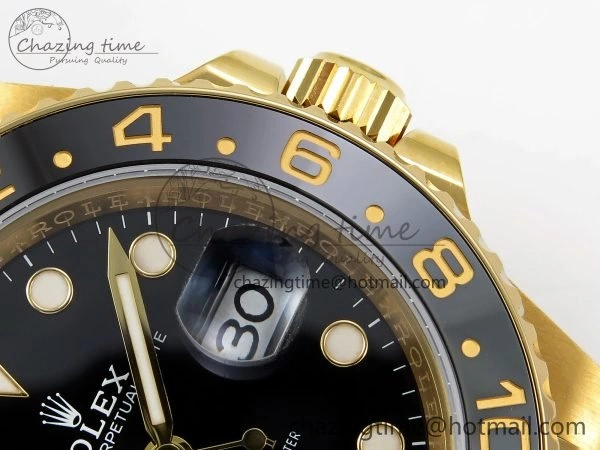 Sustainable GMT-Master II 126718 GRNR ARF 1:1 Best Edition Black Dial on YG Jubilee Bracelet VR3285 CHS 1665