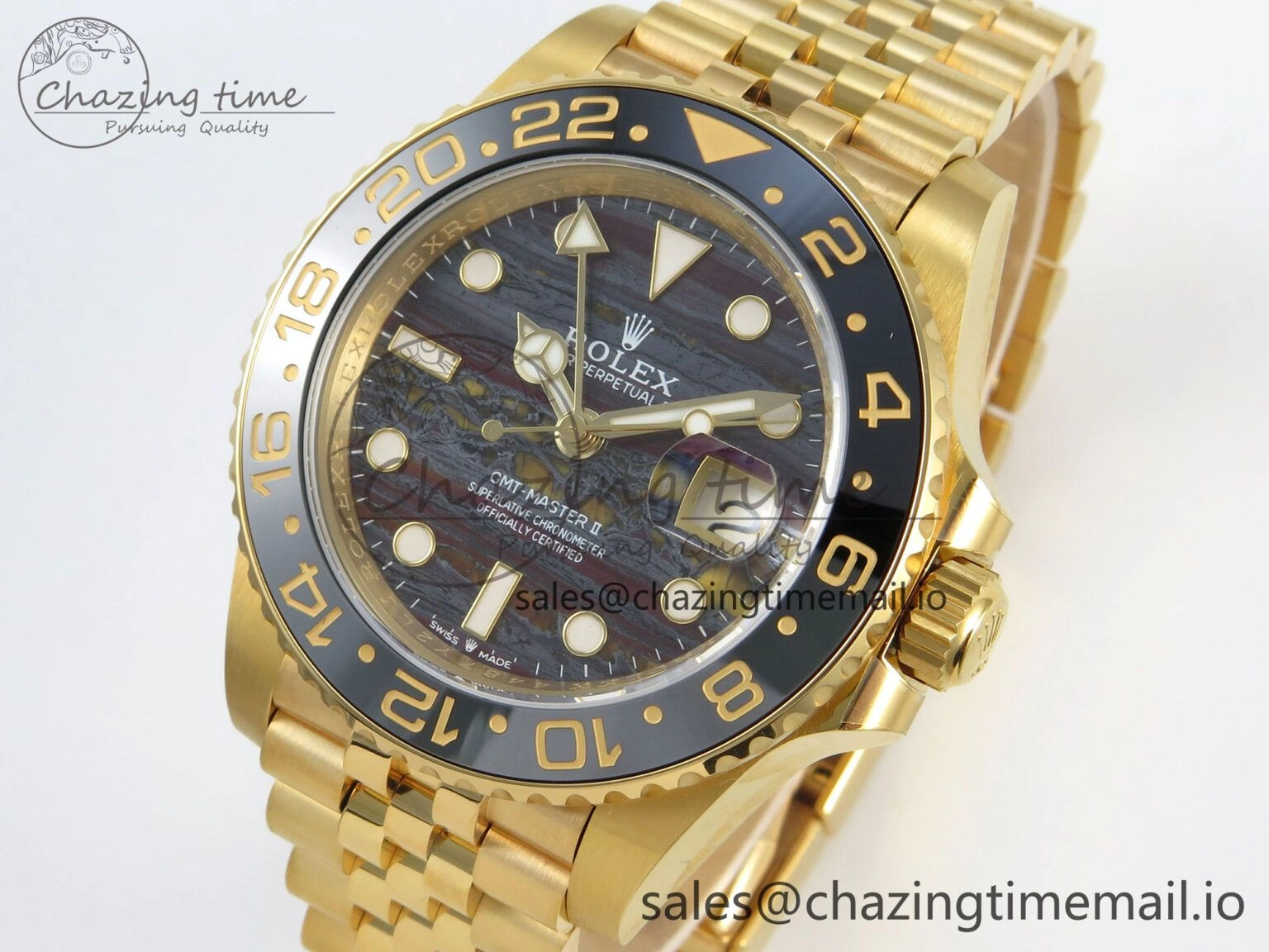 GMT Master II 126718 GRNR ARF Best Edition Tiger Iron Dial on YG Jubilee Bracelet VR3285 CHS Popular 122