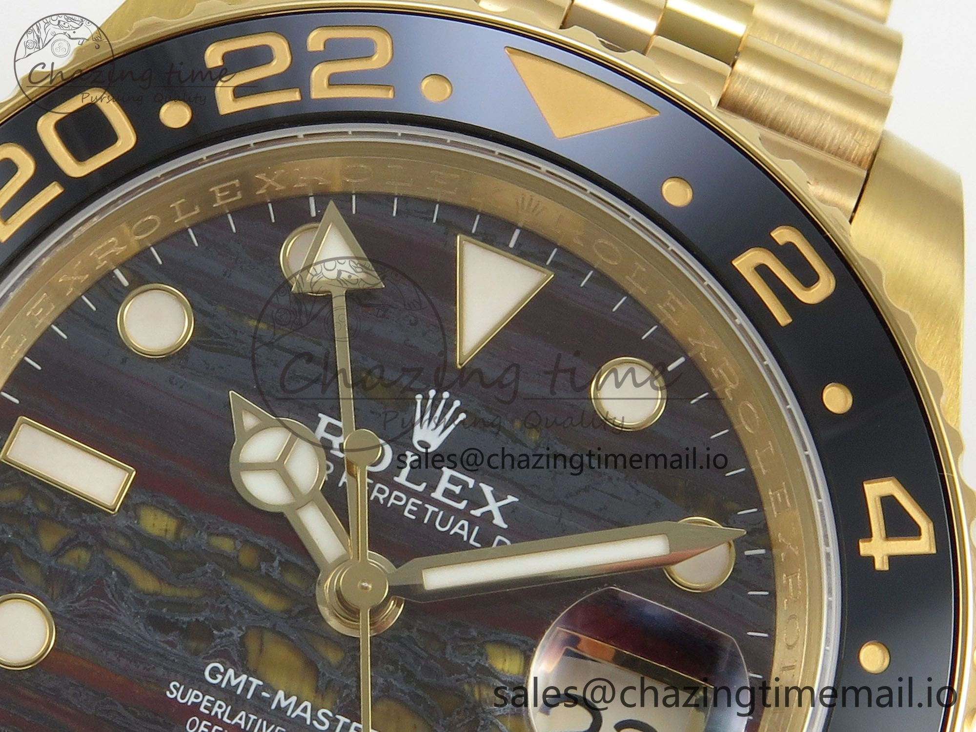 GMT Master II 126718 GRNR ARF Best Edition Tiger Iron Dial on YG Jubilee Bracelet VR3285 CHS Popular 122