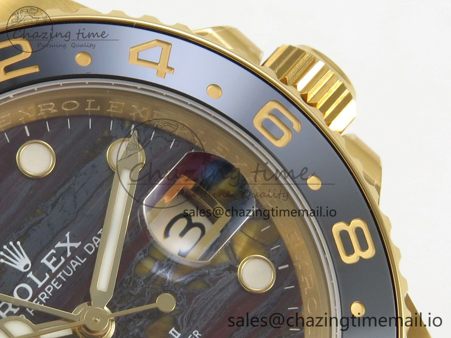 GMT Master II 126718 GRNR ARF Best Edition Tiger Iron Dial on YG Jubilee Bracelet VR3285 CHS Popular 122