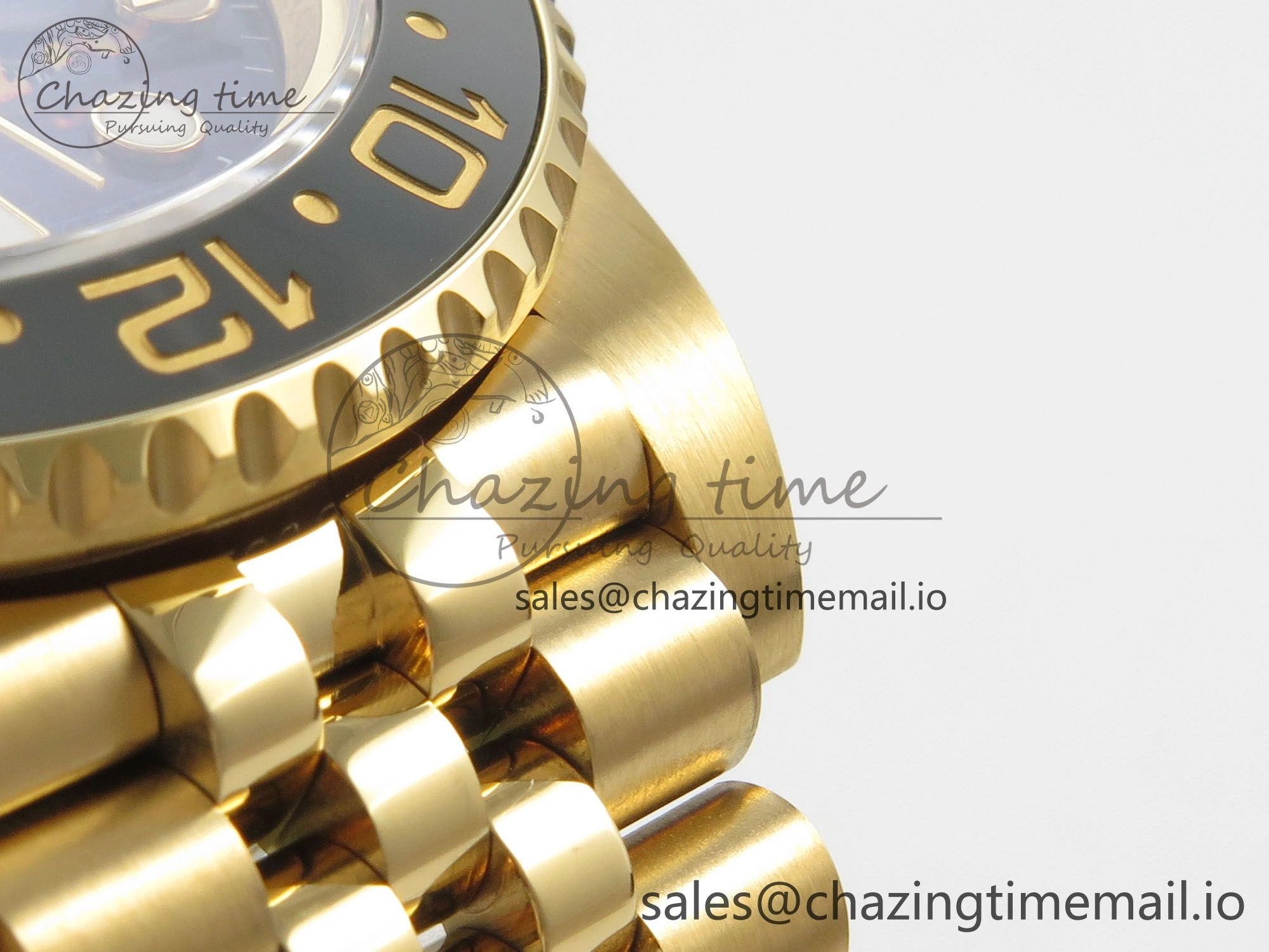 GMT-Master II 126718 GRNR YG 3EF 1:1 Best Edition Tiger Iron Dial On YG Bracelet Super Clone VR3285 CHS Minimalist 66