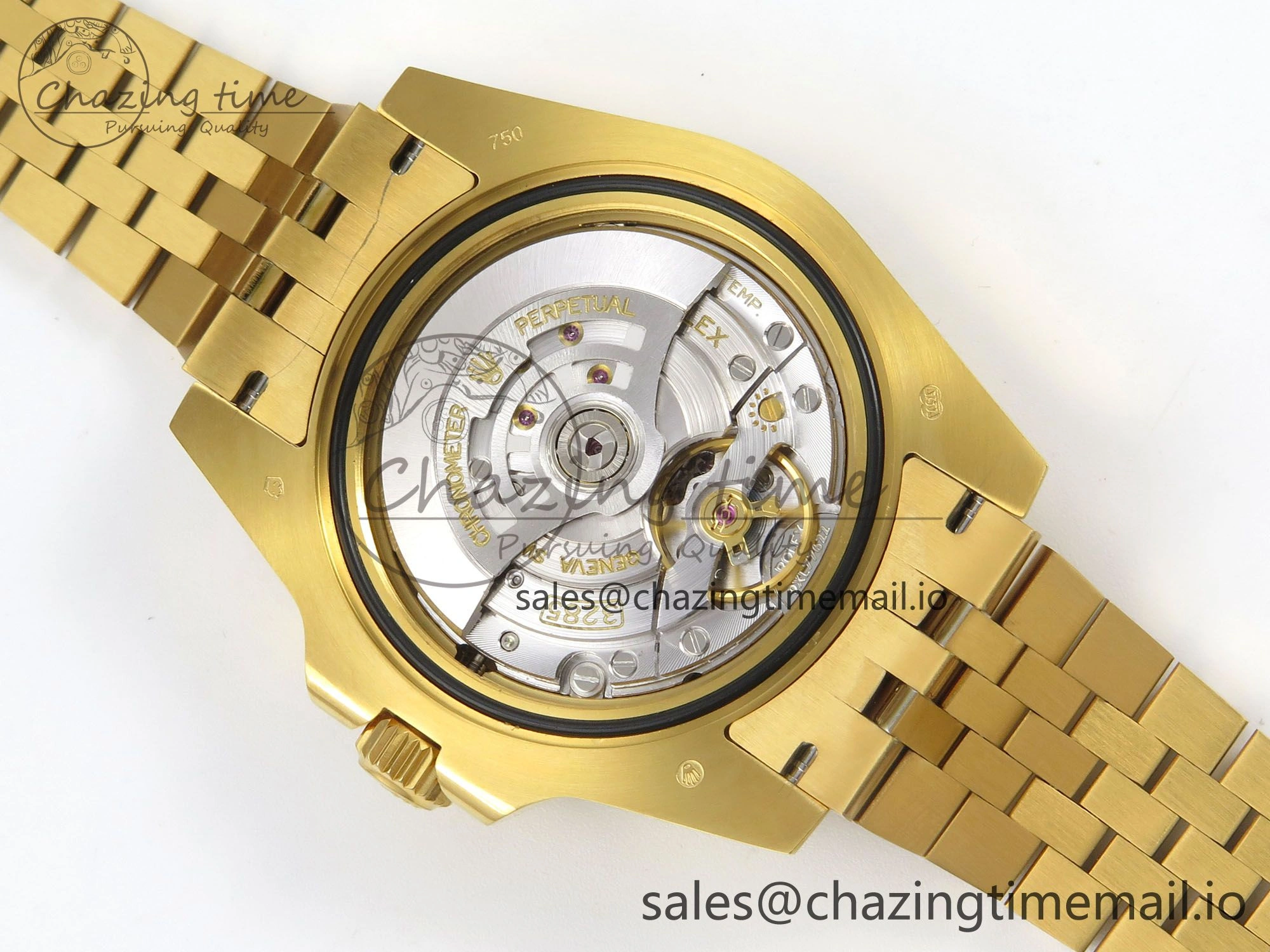 GMT-Master II 126718 GRNR YG 3EF 1:1 Best Edition Tiger Iron Dial On YG Bracelet Super Clone VR3285 CHS Minimalist 66