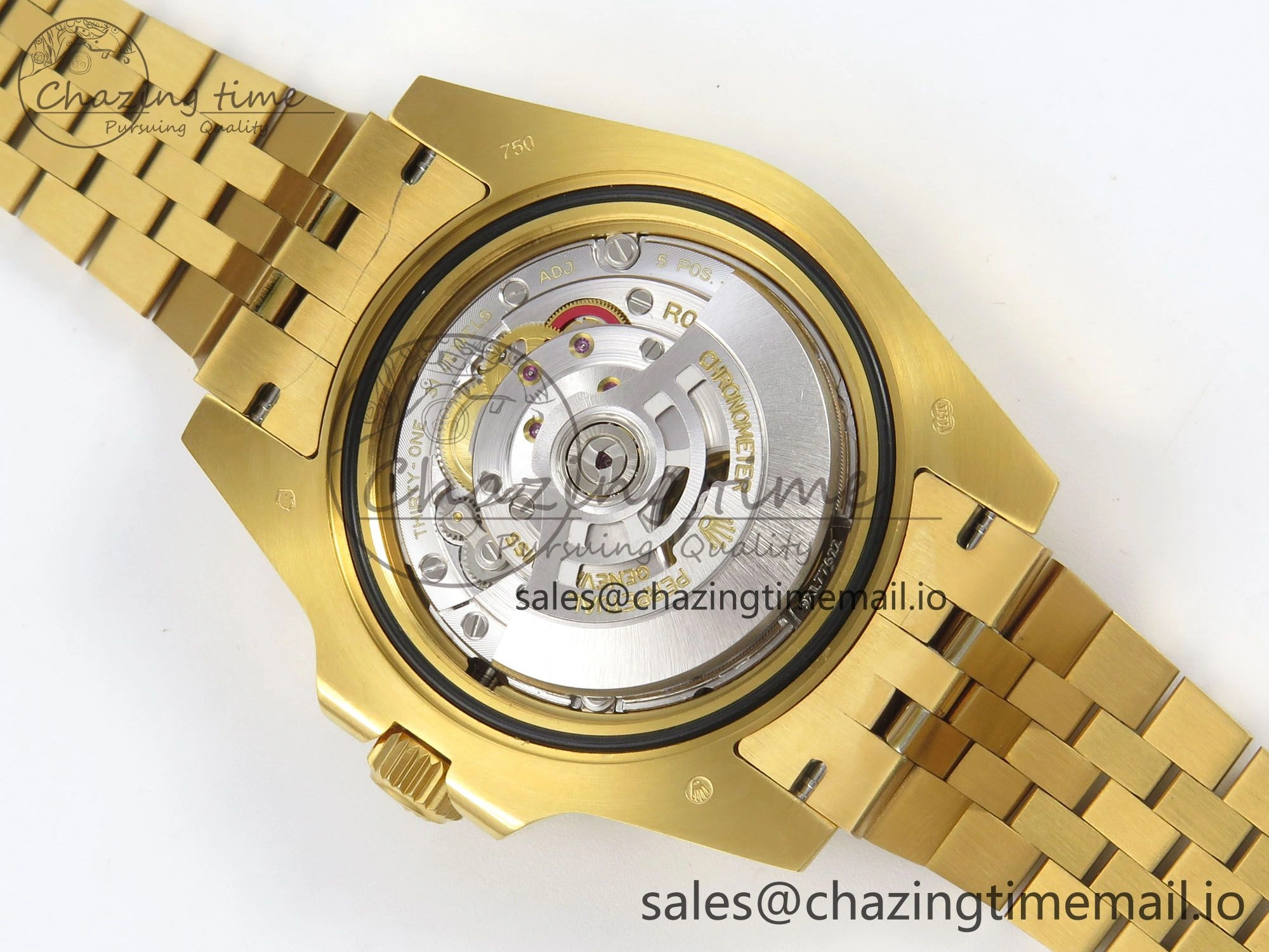 GMT-Master II 126718 GRNR YG 3EF 1:1 Best Edition Tiger Iron Dial On YG Bracelet Super Clone VR3285 CHS Minimalist 66