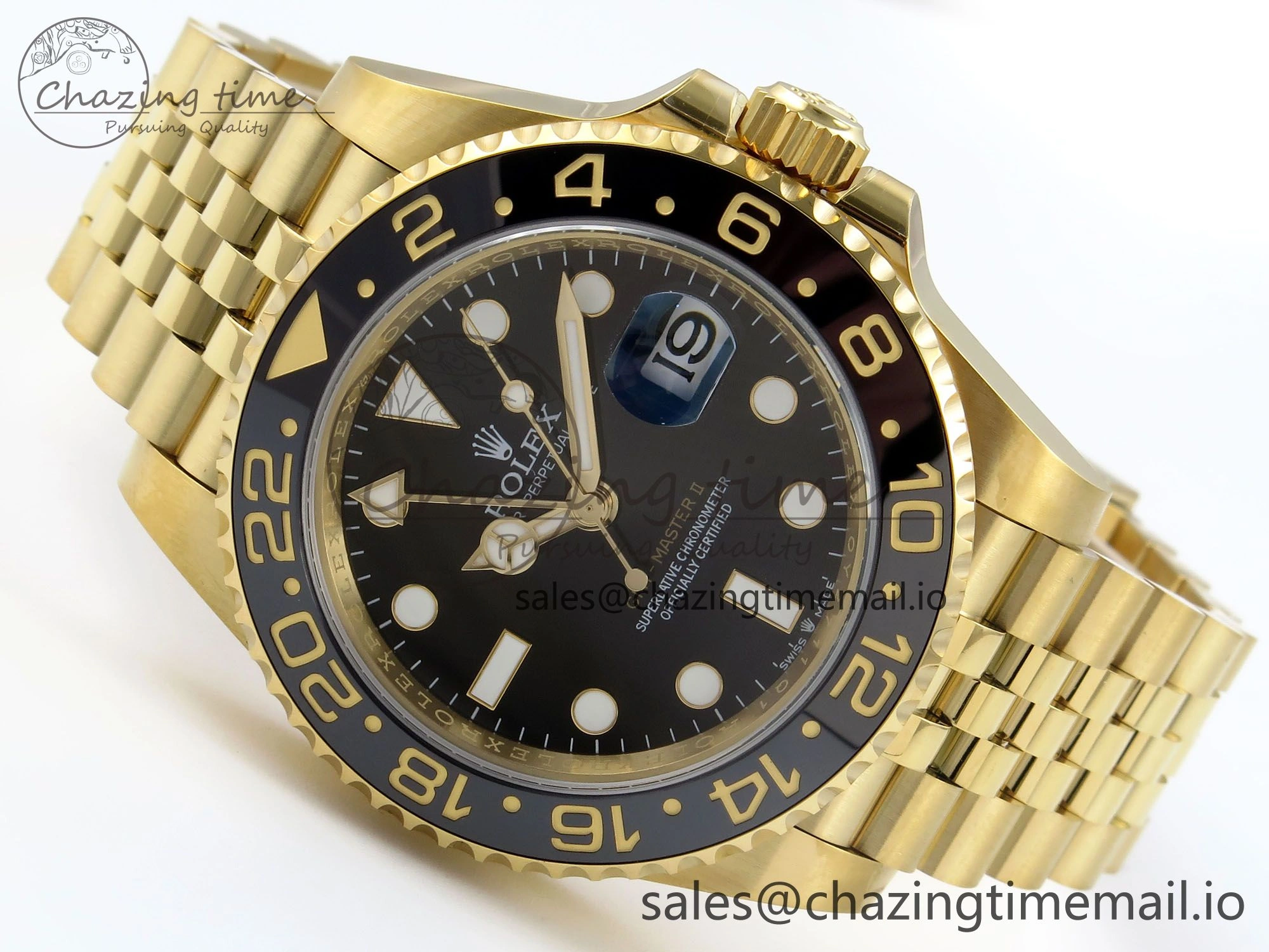 GMT-Master II 126718 LN Black Ceramic 904L Steel EWE 1:1 Best Edition on Jubilee Strap EWE3285 V ZipUp 822